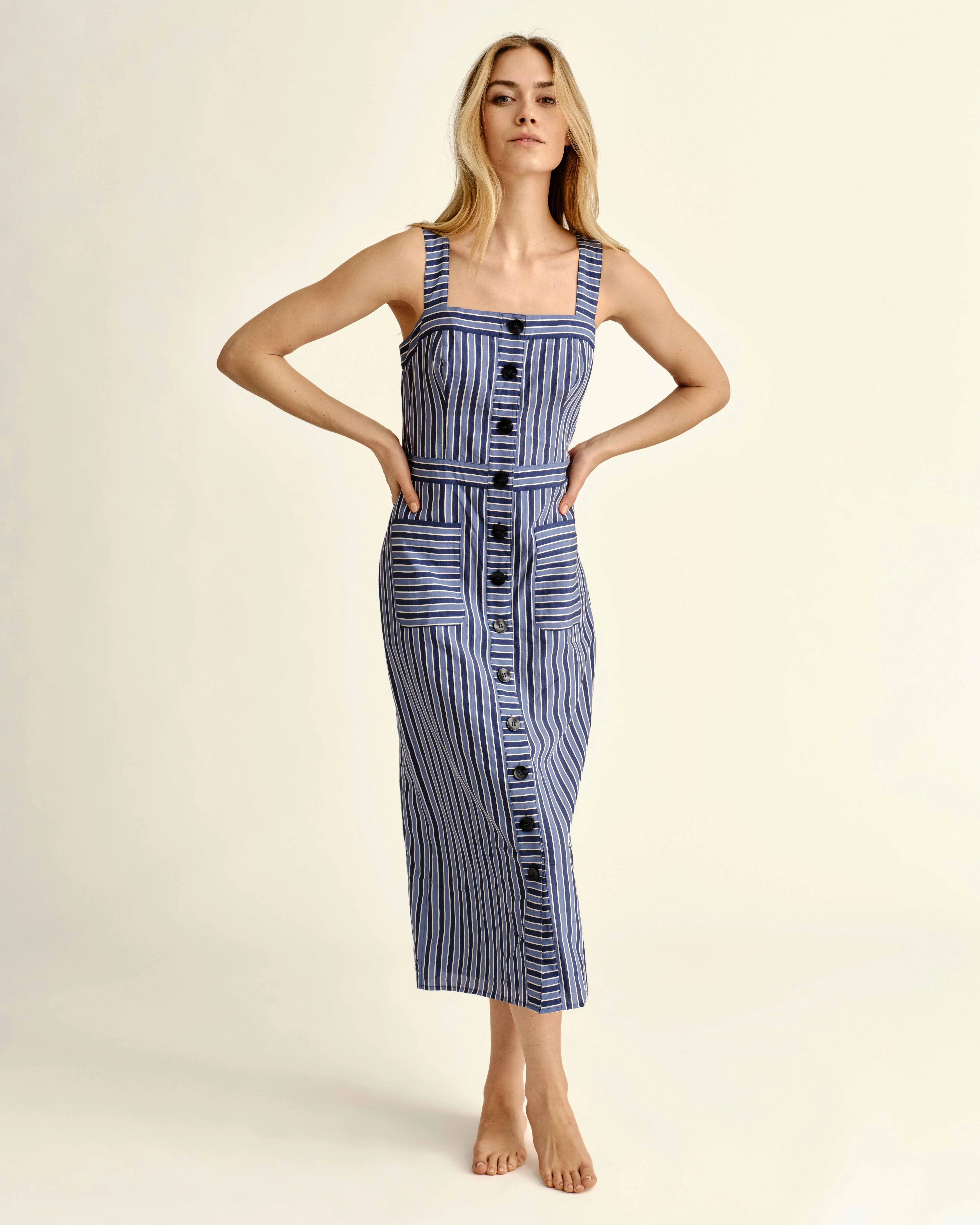 Cartolina - SU26 Natalie Dress - Coastal Stripe - Image 3