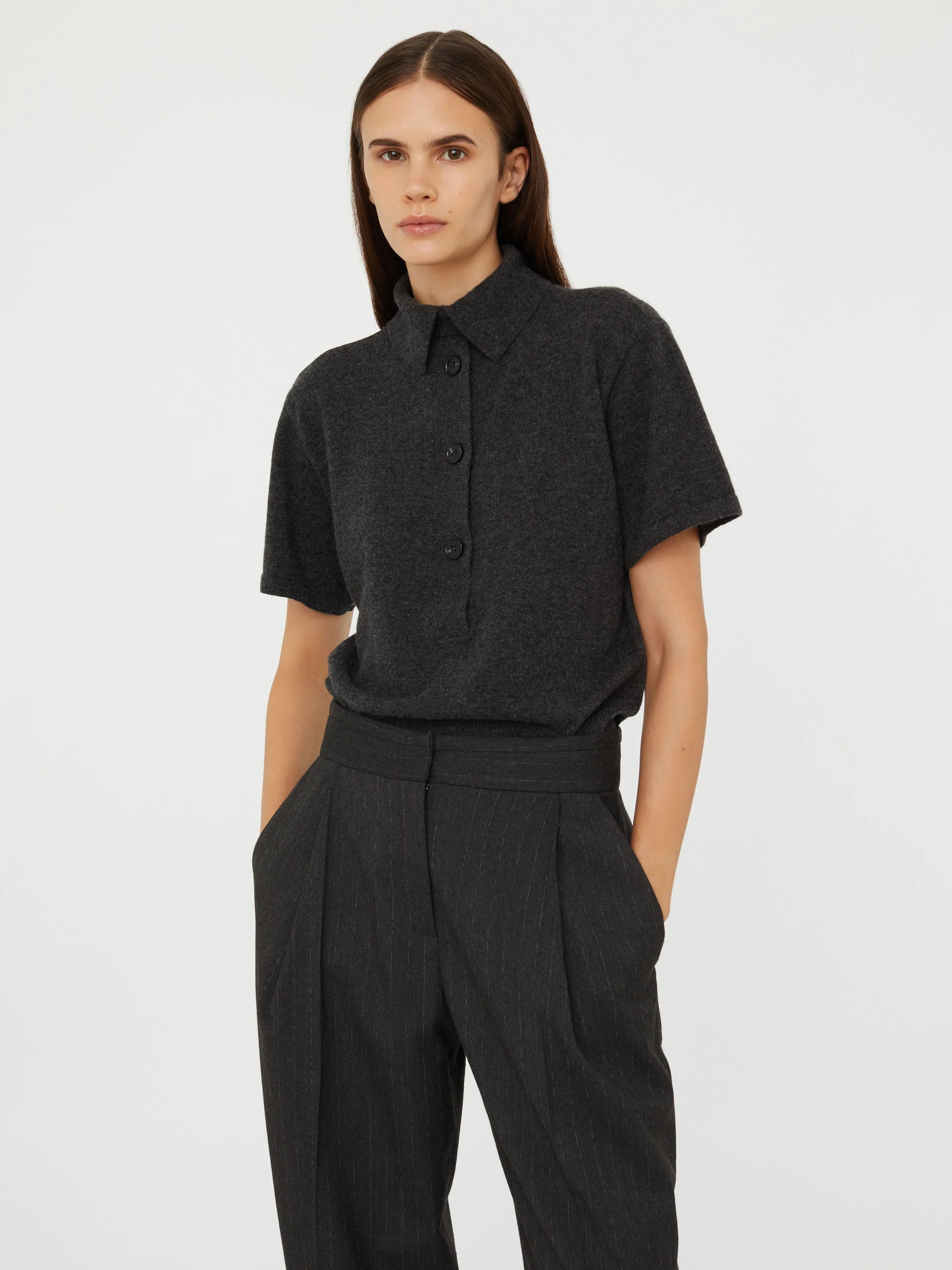 Christopher Esber - Cashmere Knit Polo - Image 4