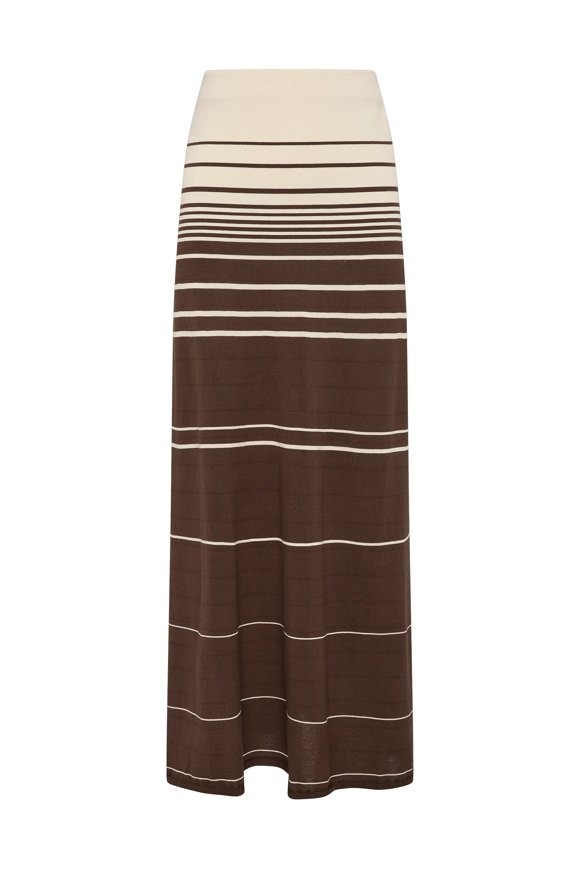 Faithfull - Casia Maxi Skirt Accordion Stripe Brown Beige - Final Sale - Image 8