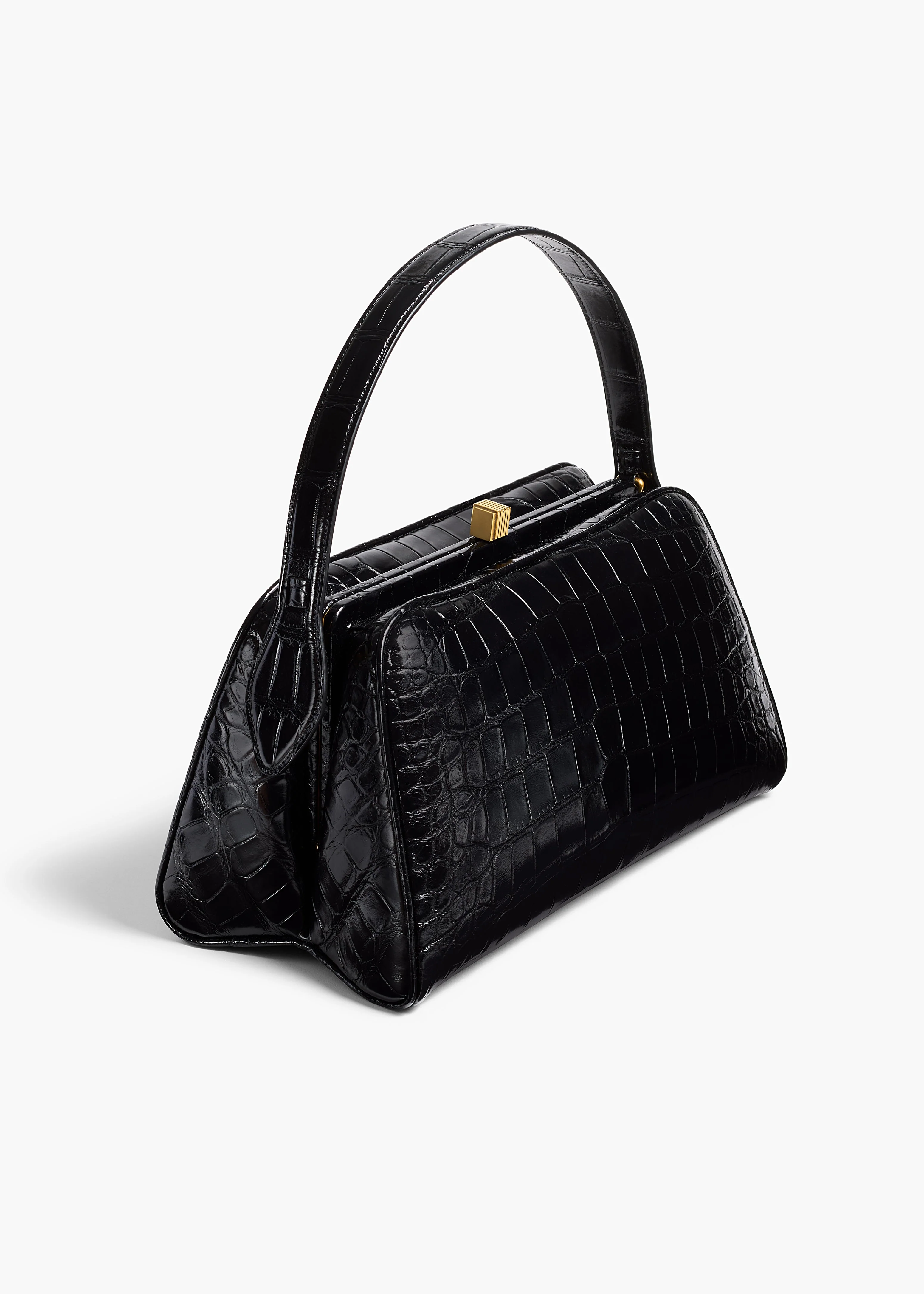Khaite - Cate Bag in Black Alligator - Image 9