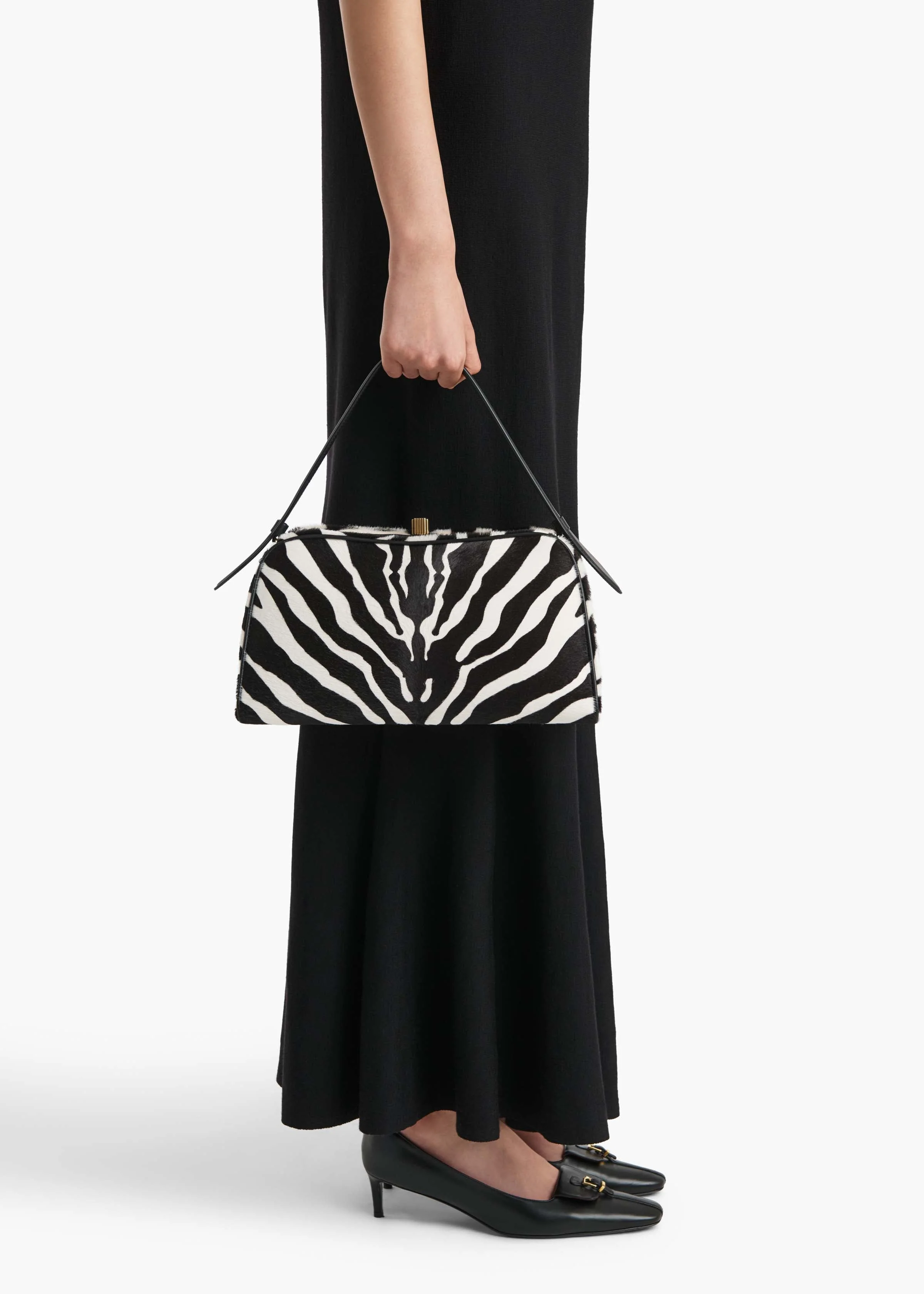 Khaite - Cate Bag in Zebra Print Haircalf - Image 5
