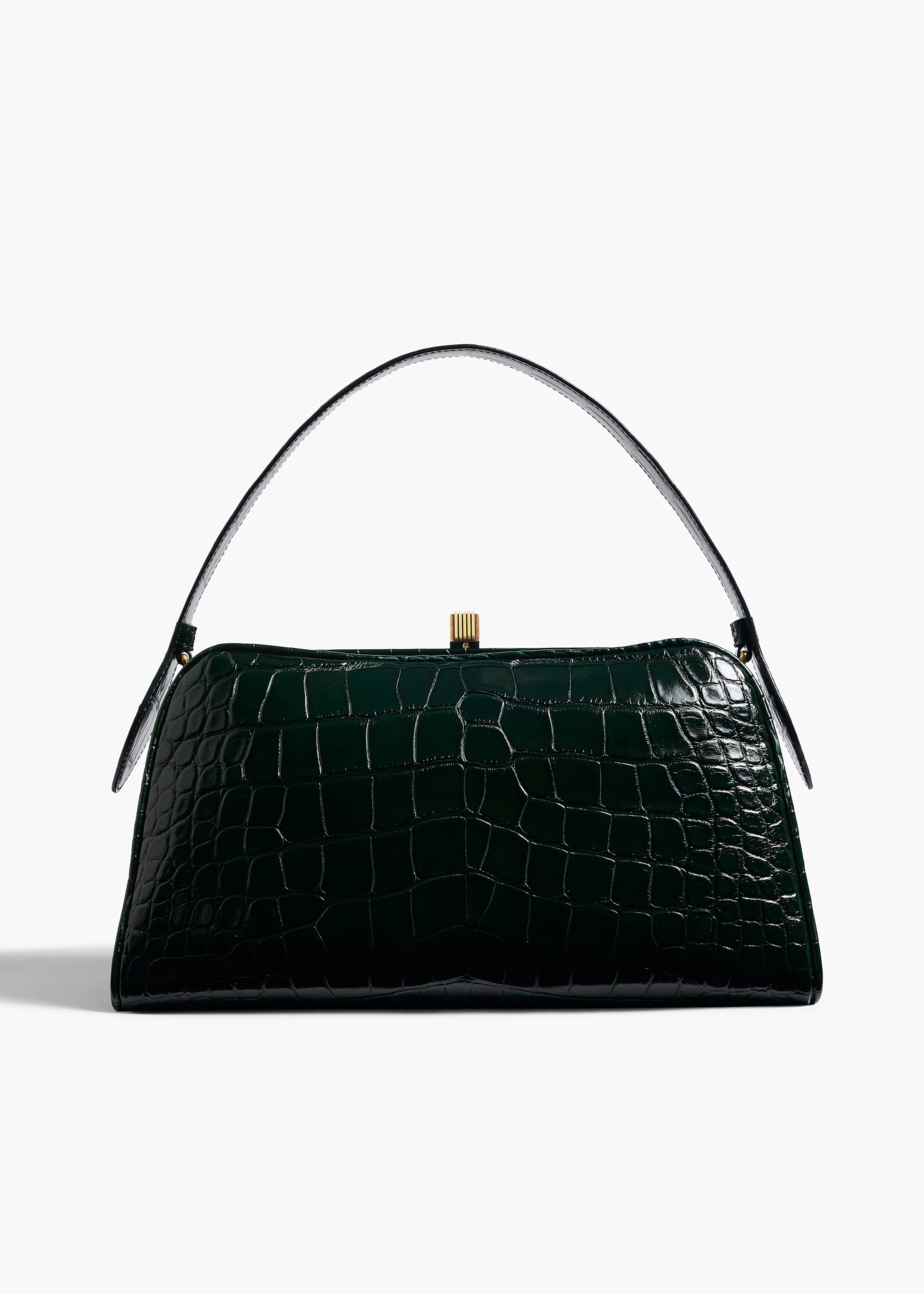 Khaite - Cate Bag in Hunter Green Alligator