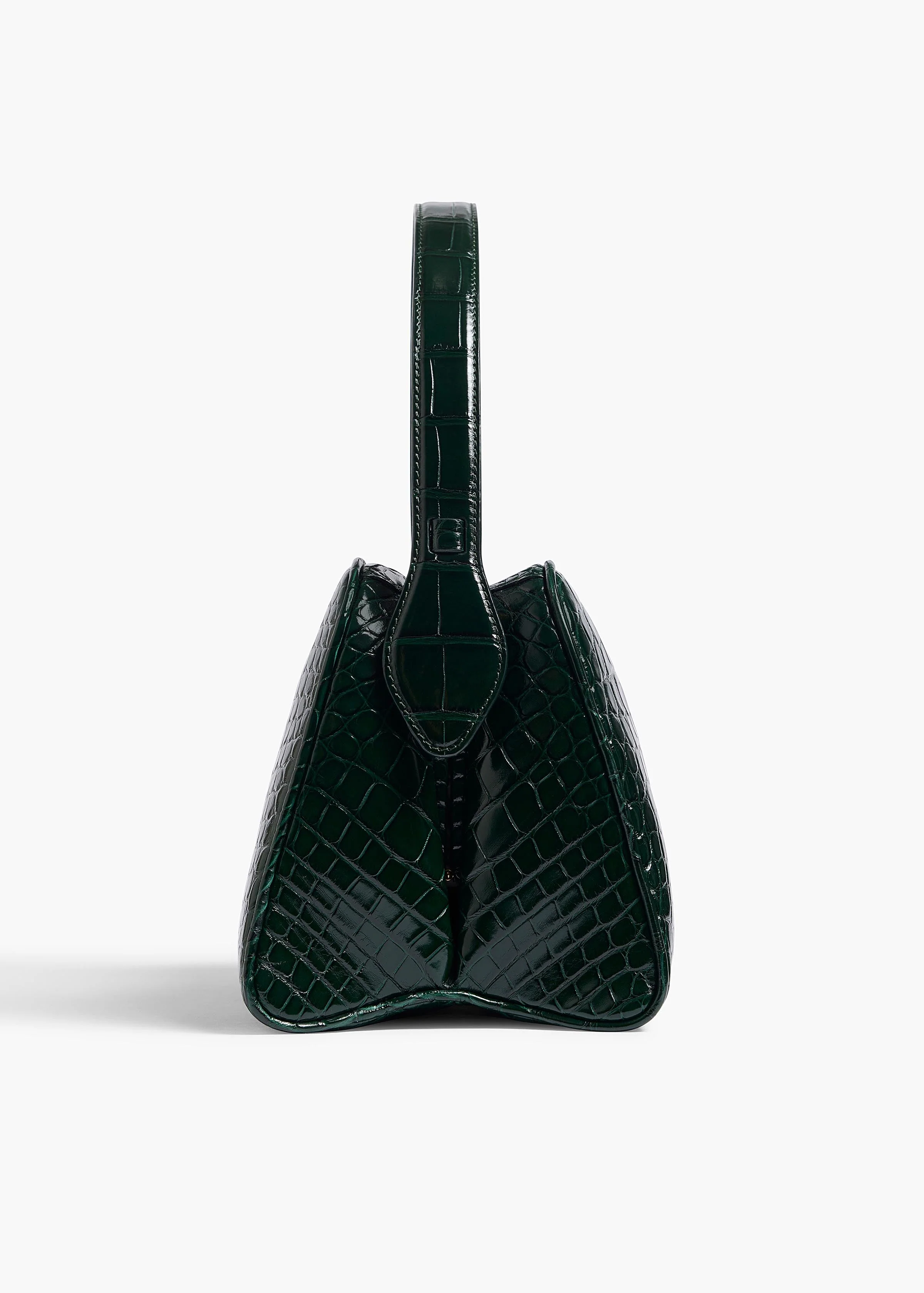 Khaite - Cate Bag in Hunter Green Alligator - Image 7