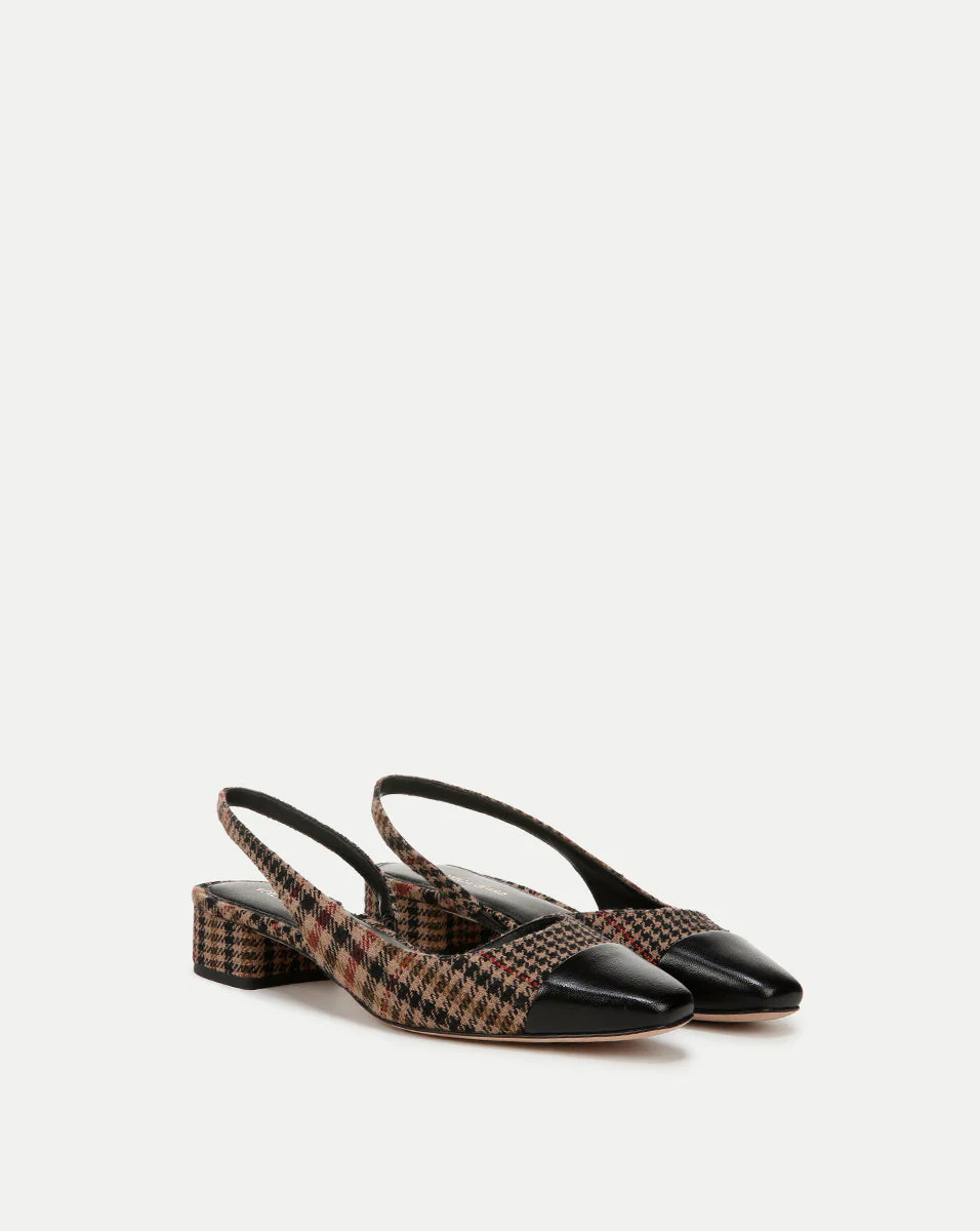 Veronica Beard - Cecile Plaid Cap - Toe Slingback - Image 2
