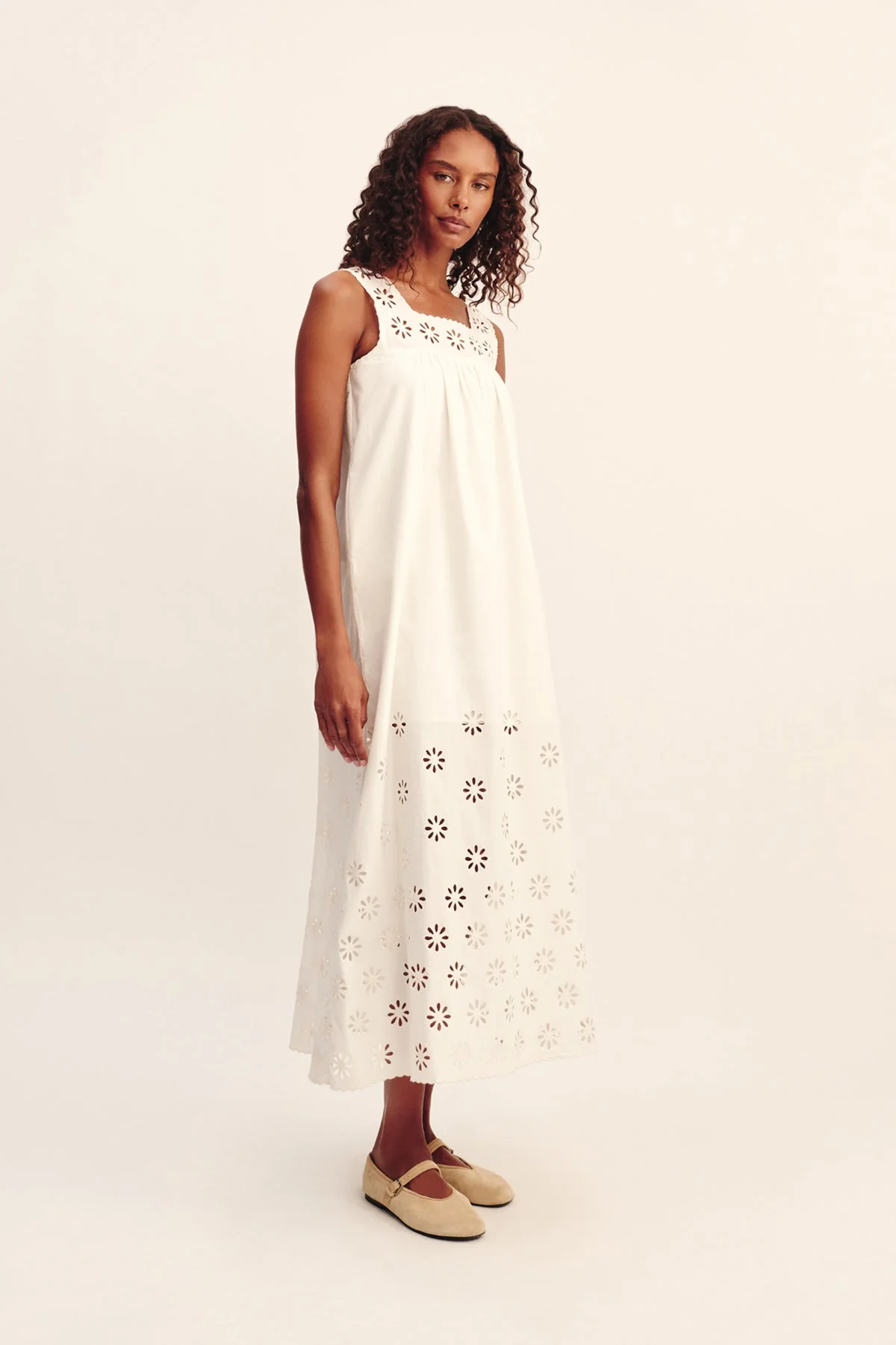 Posse - CECILIA SHIFT DRESS - VINTAGE WHITE - Image 4