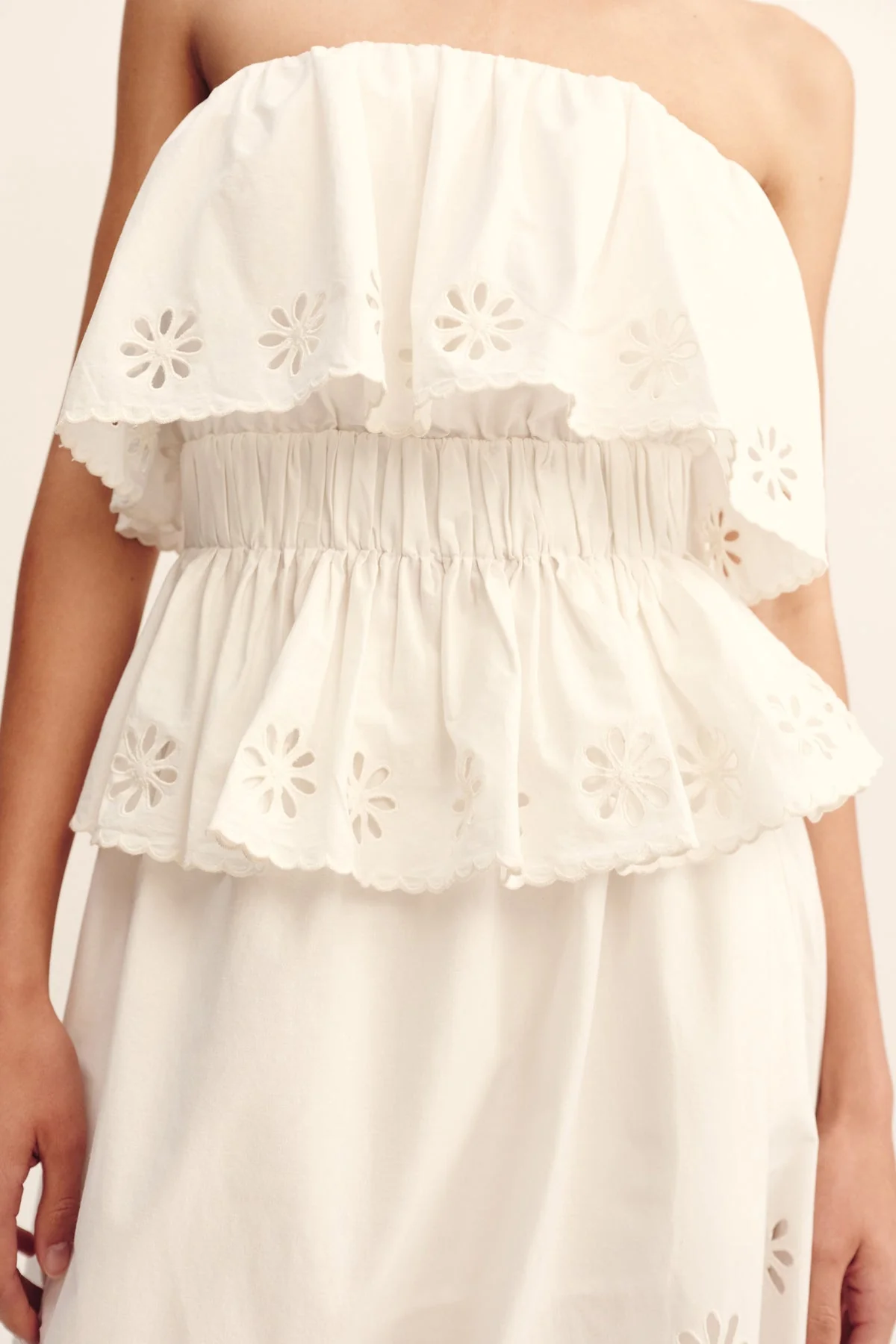 Posse - CECILIA STRAPLESS TOP - VINTAGE WHITE - Image 11
