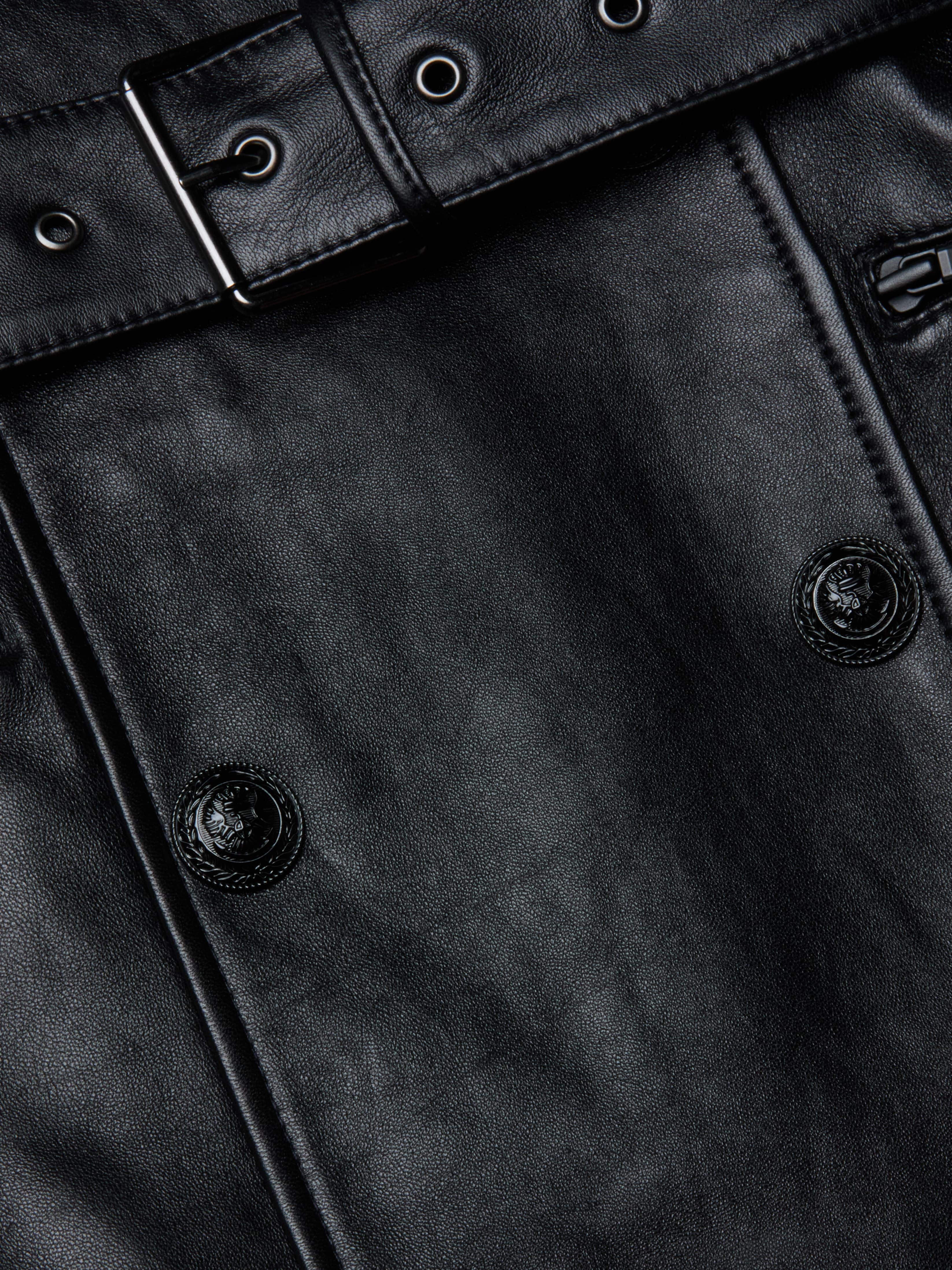 L'AGENCE - Celina Fringed Leather Trench - Image 6