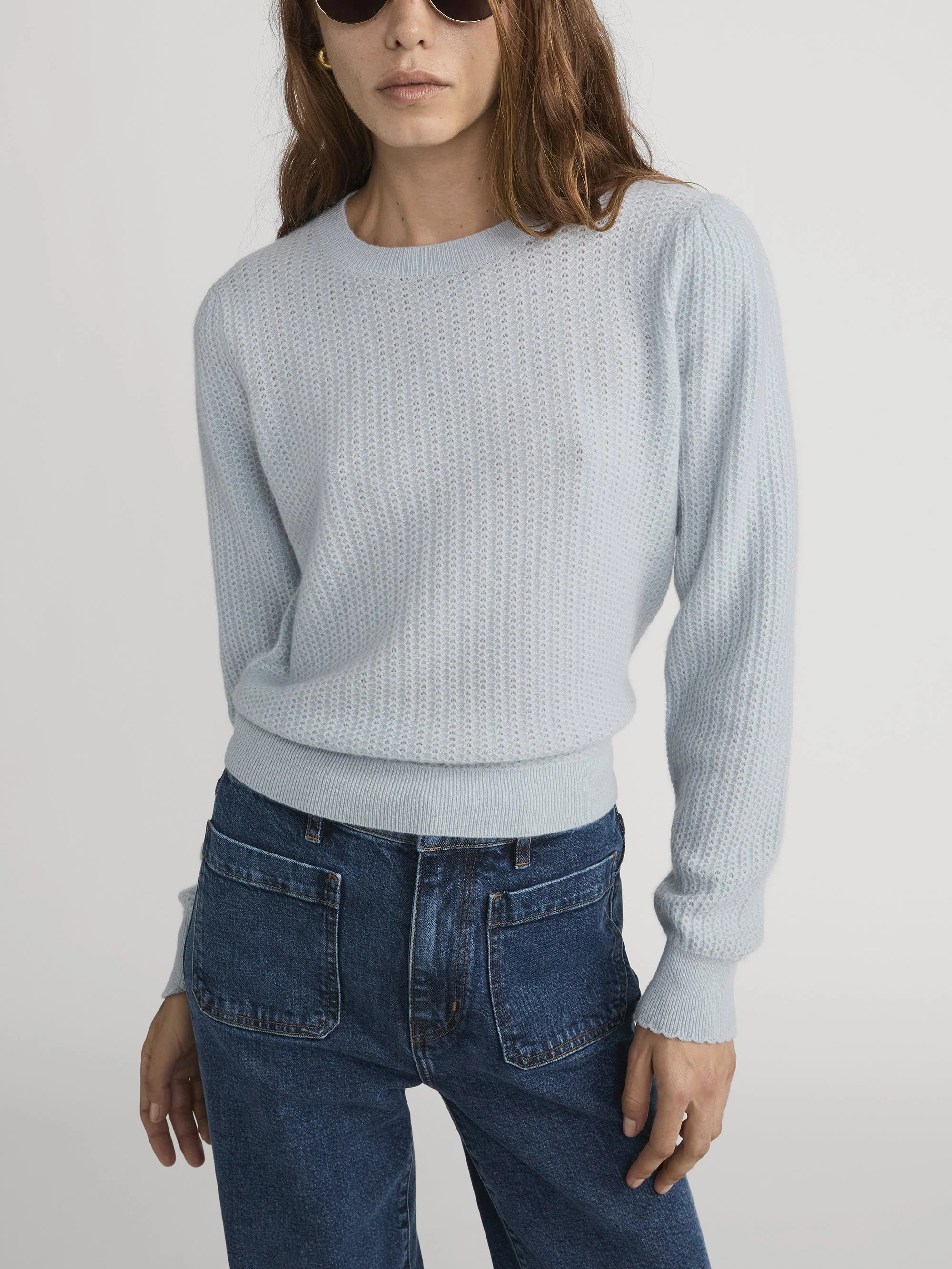 FRAME - Chain Pointelle Sweater - Image 3