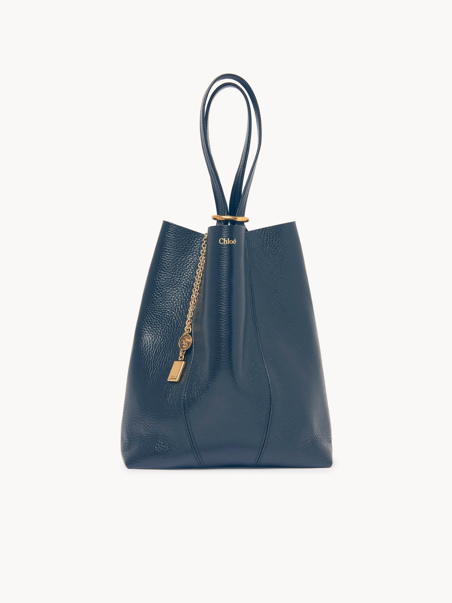 Chloé - Chloé Spin tote bag in grained leather - Image 4