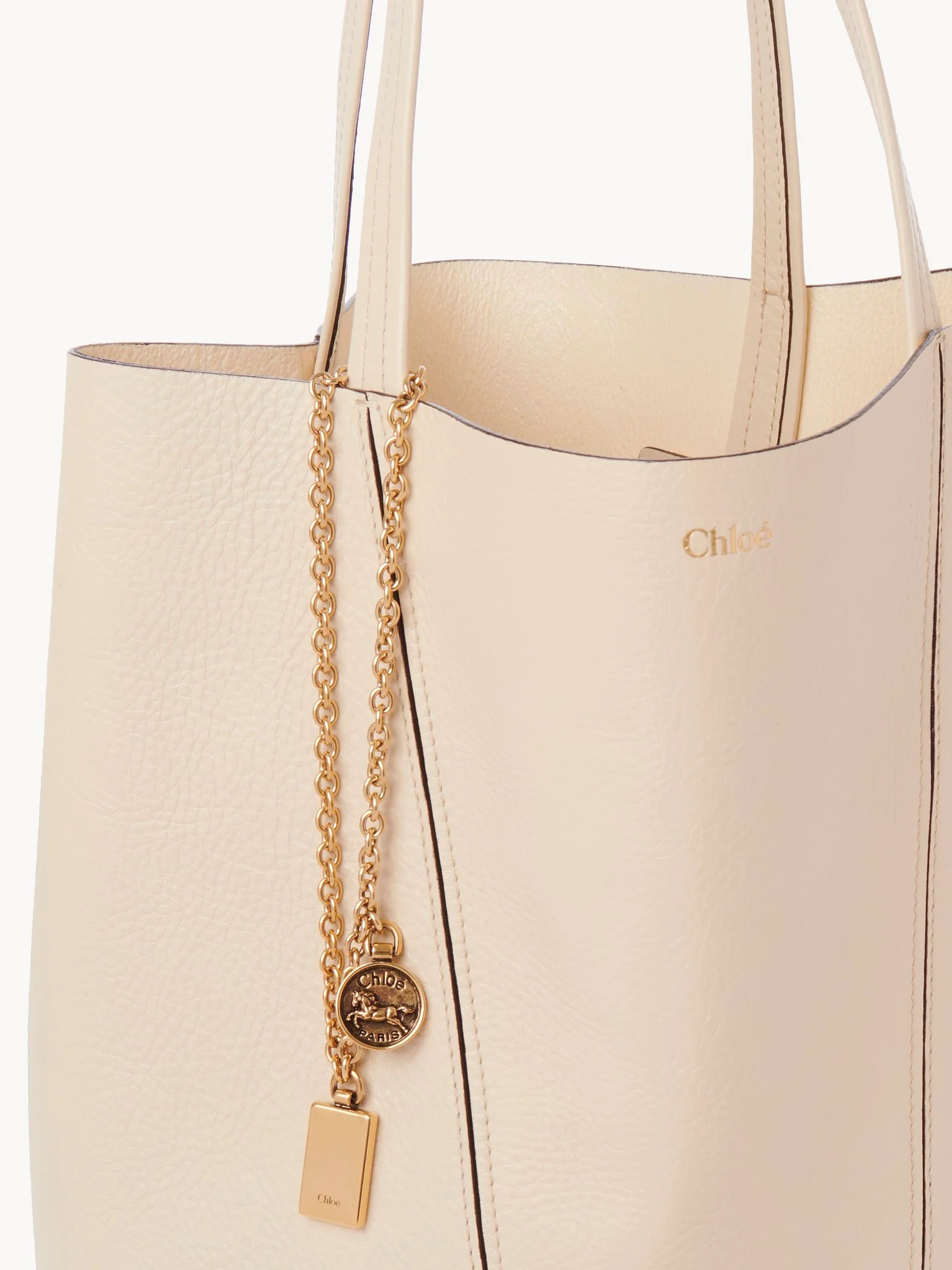 Chloé - Chloé Spin tote bag in grained leather - Image 2