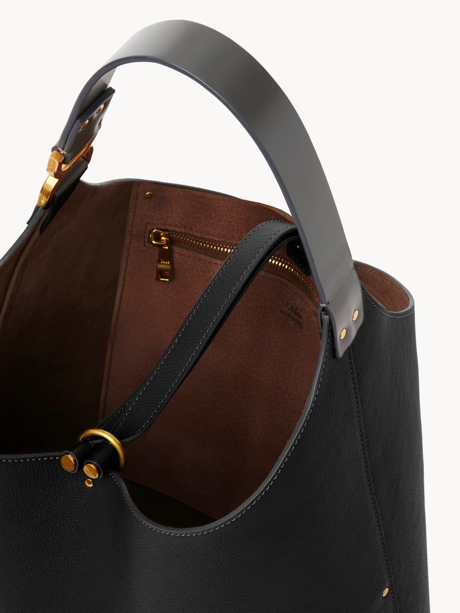 Chloé - Marcie hobo bag in grained leather - Image 8
