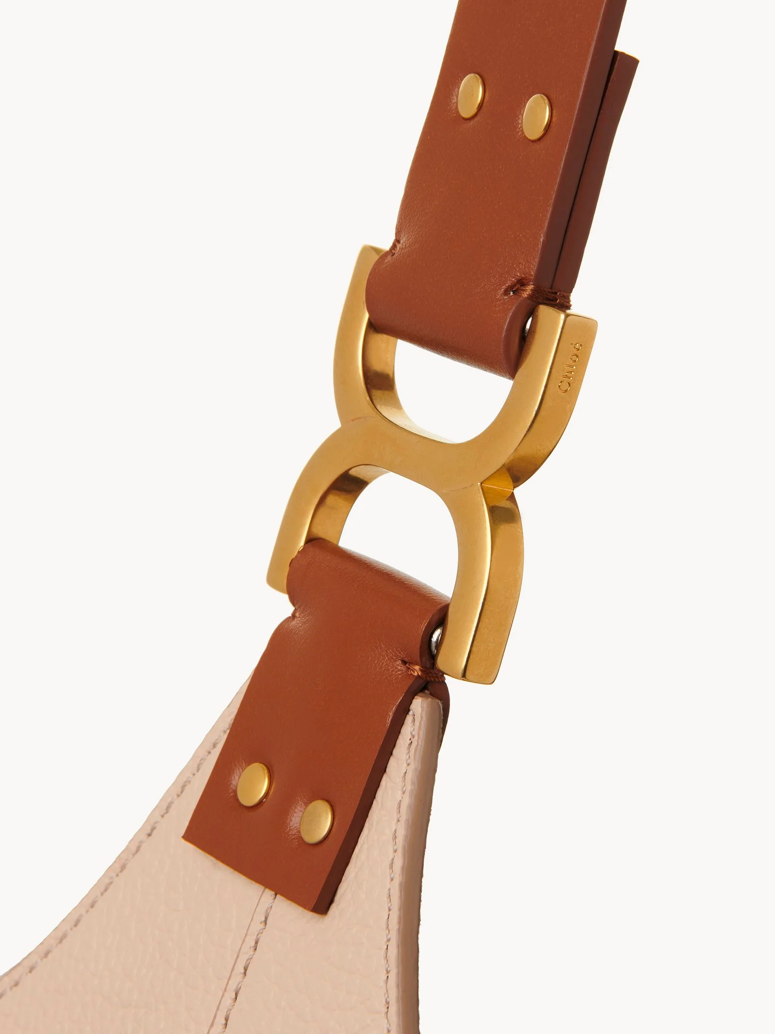 Chloé - Small Marcie hobo bag in grained leather - Image 2