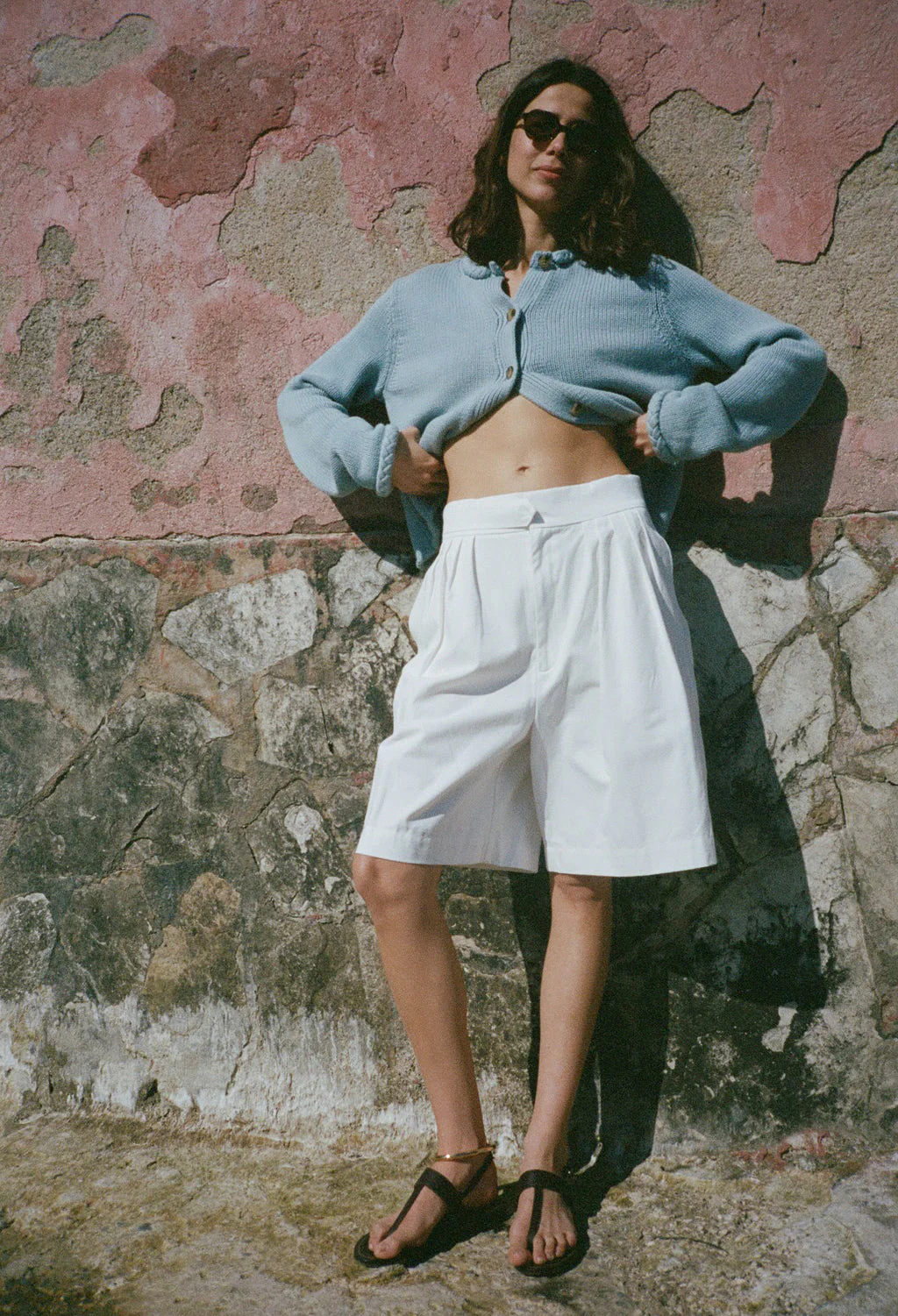 Ciao Lucia - Aldine White Chino Short