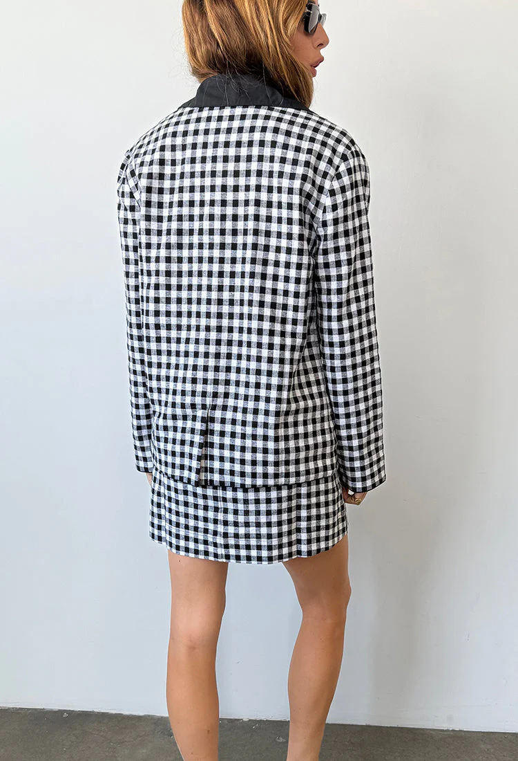 Ciao Lucia - Anja Gingham Jacket - Image 9