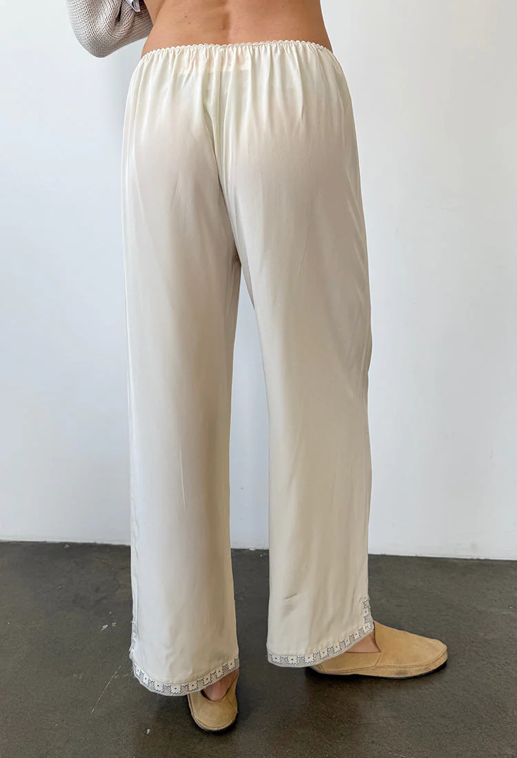 Ciao Lucia - Dita Pant Ivory Silk - Image 3