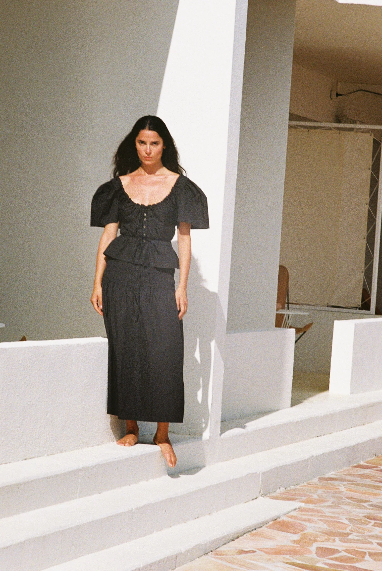 Ciao Lucia - Ezio Top Black Cotton - Image 6