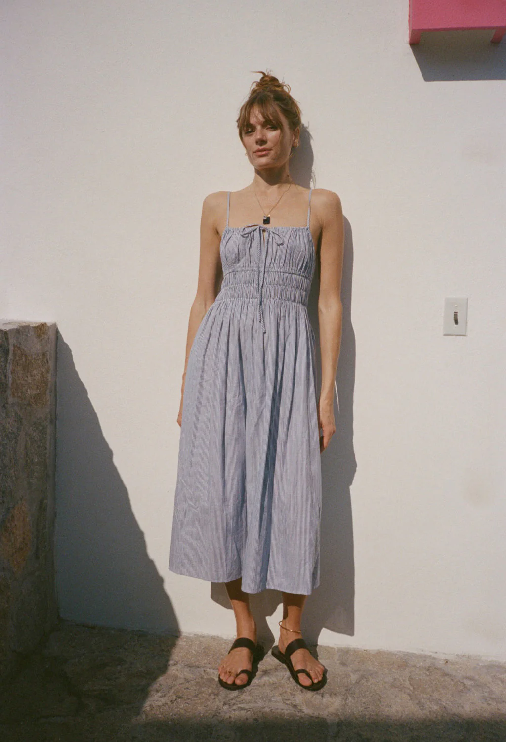 Ciao Lucia - Gabriela Stripe Cotton Dress - Image 3