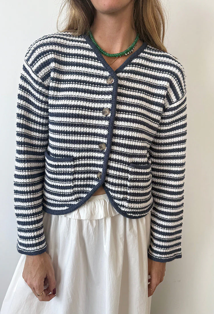 Ciao Lucia - Herta Stripe Knit Jacket - Image 6