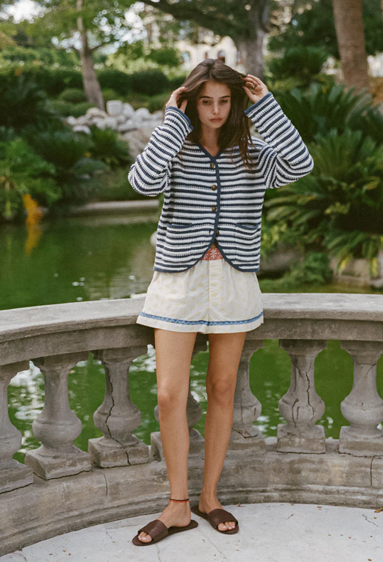 Ciao Lucia - Herta Stripe Knit Jacket - Image 7