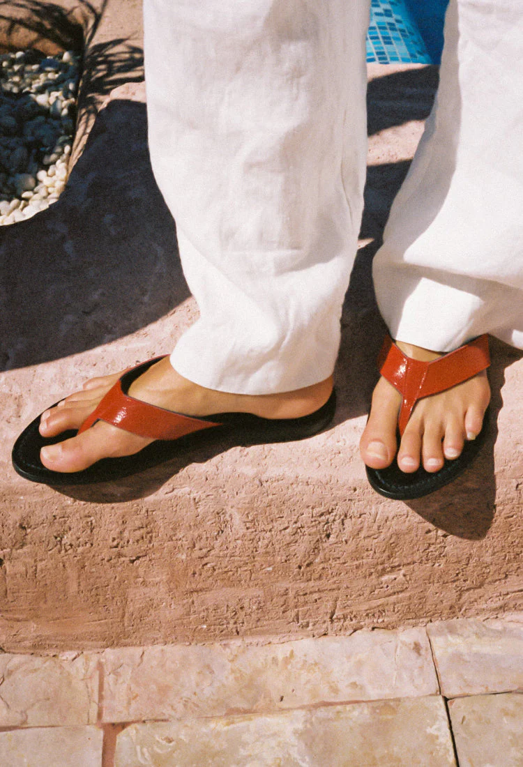 Ciao Lucia - K. Jacques x Ciao Lucia Red Flip Flop