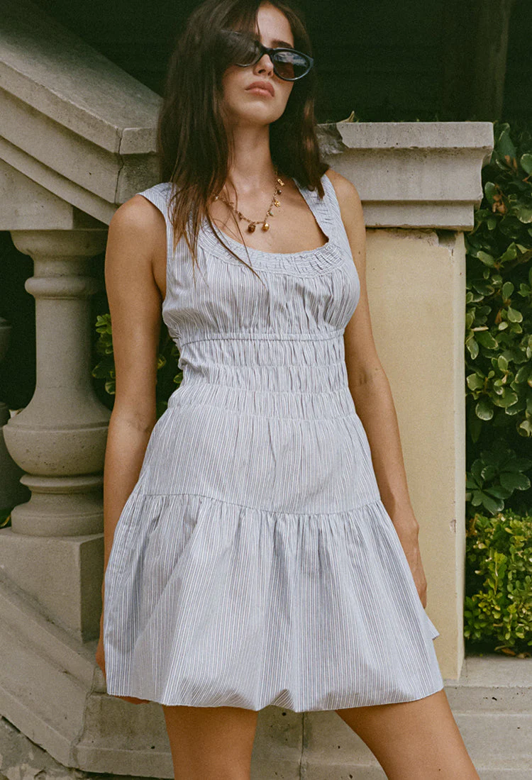 Ciao Lucia - Kala Stripe Cotton Dress - Image 4