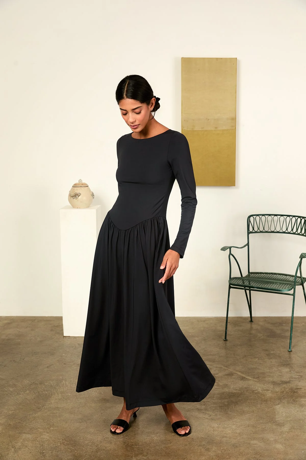 Ciao Lucia - Lisio Black Jersey Dress - Image 4
