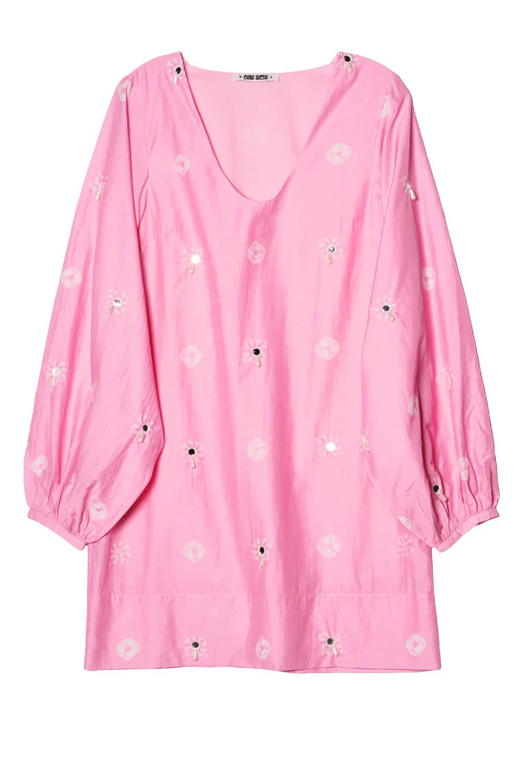 Ciao Lucia - Mirey Pink Palace Dress - Image 5