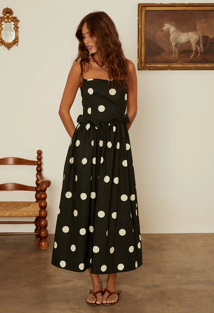 Ciao Lucia - Neroni Dress Polka Dot with Bows