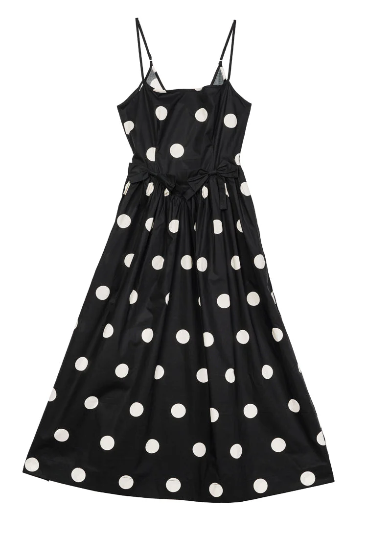 Ciao Lucia - Neroni Dress Polka Dot with Bows - Image 6