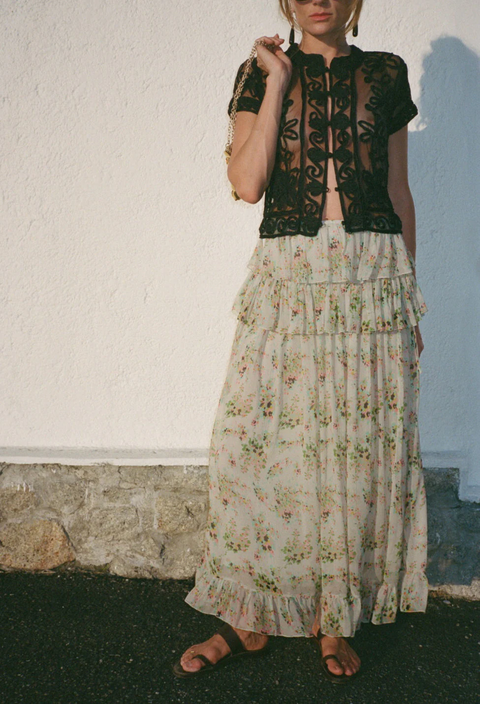 Ciao Lucia - Nikola Black Soutache Top - Image 4