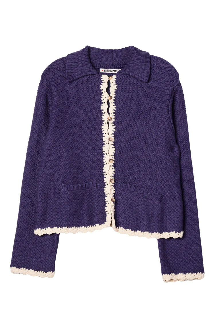 Ciao Lucia - Reyla Midnight Knit Jacket - Image 5