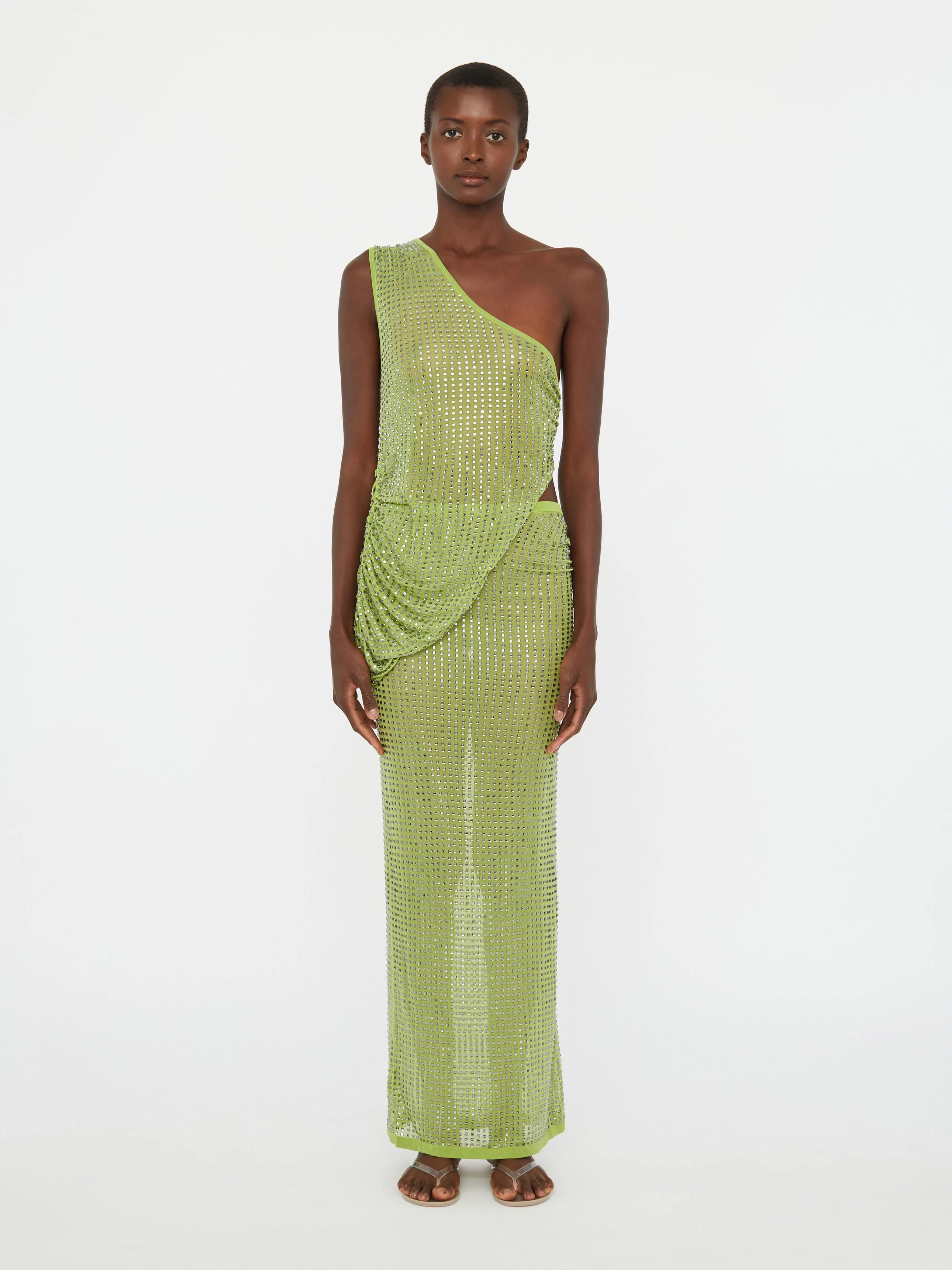 Christopher Esber - Cirrus Cutaway Shoulder Dress - Image 3