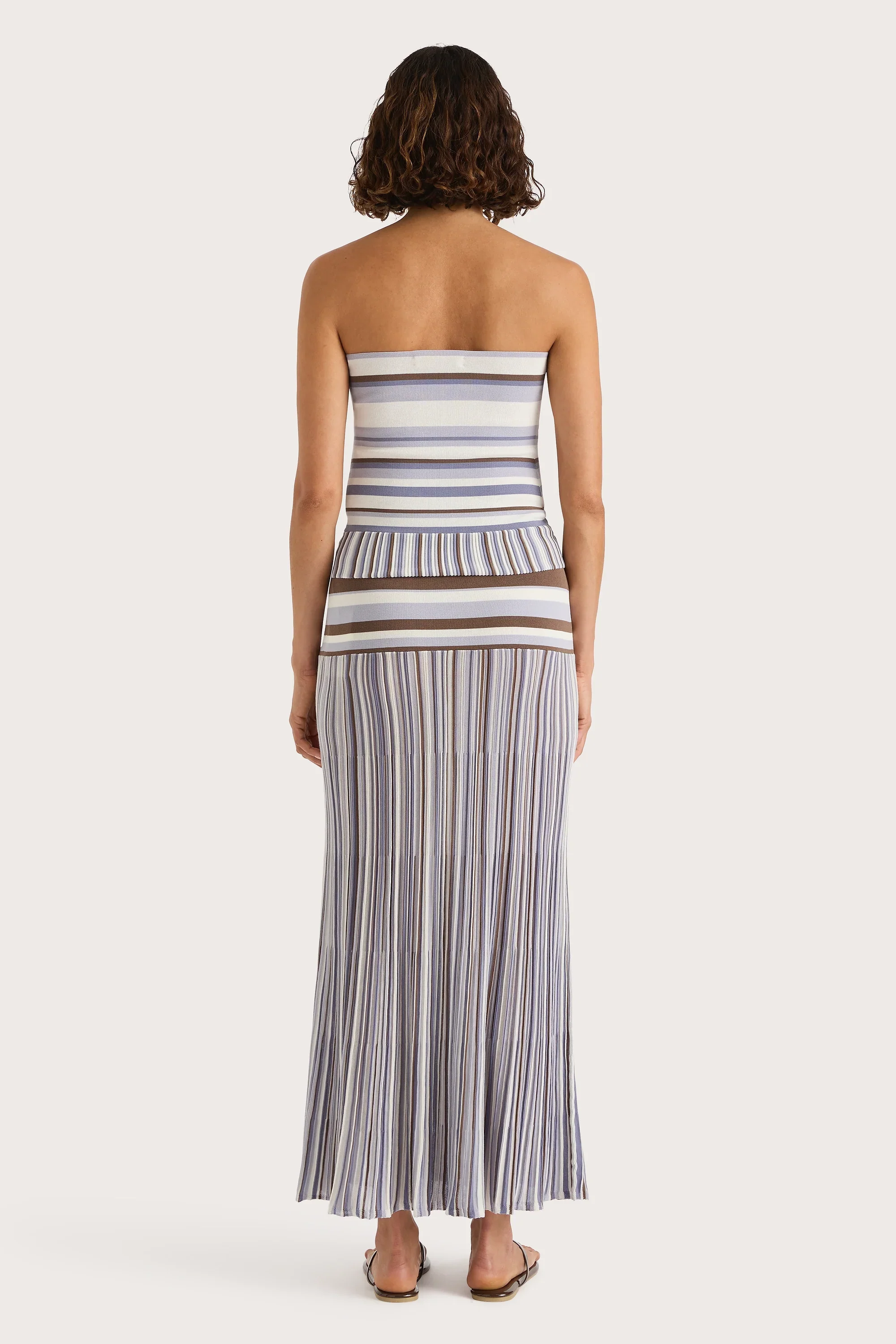 Faithfull - Citara Strapless Top Pale Blue Stripe - Final Sale - Image 10