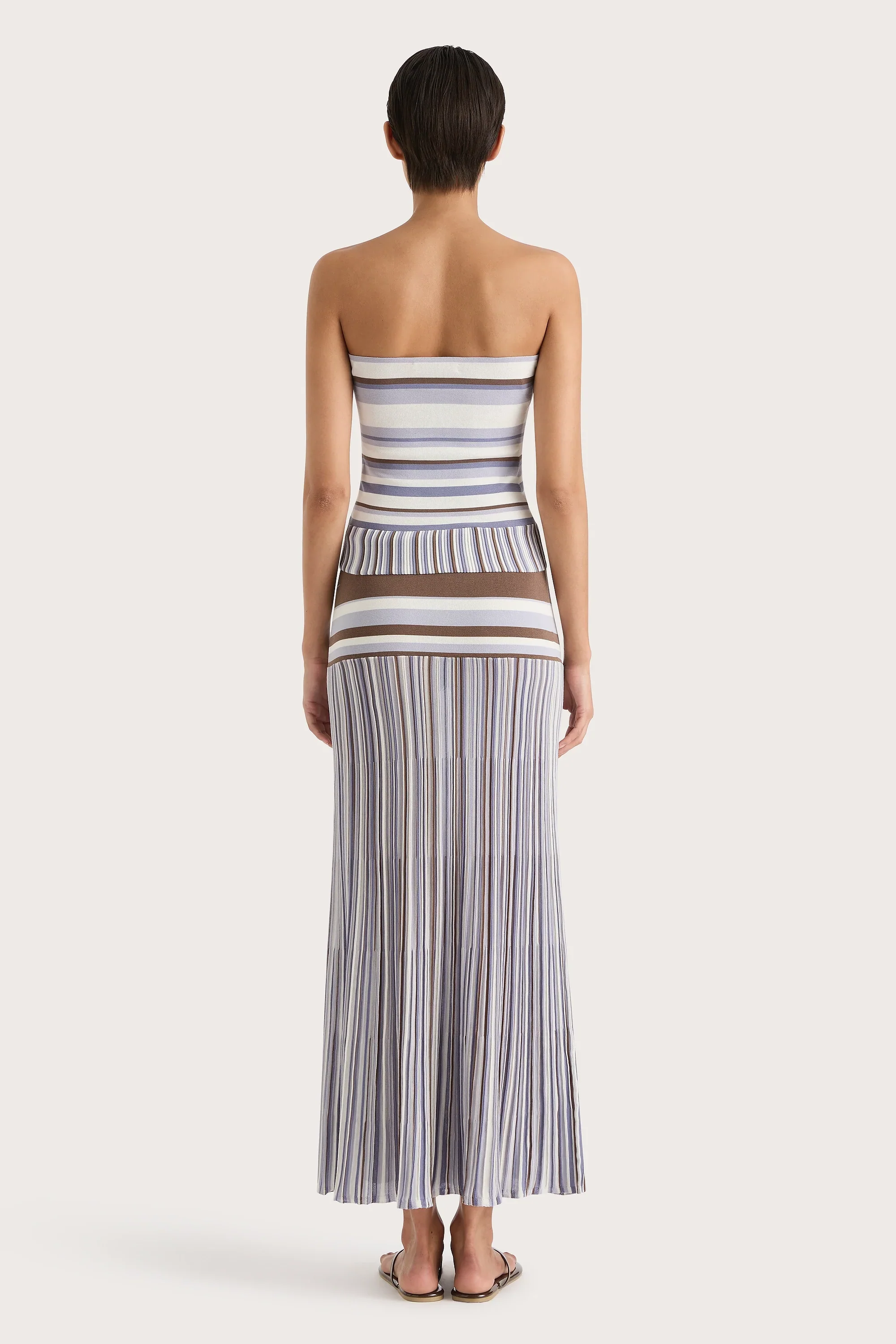 Faithfull - Citara Strapless Top Pale Blue Stripe - Final Sale - Image 5
