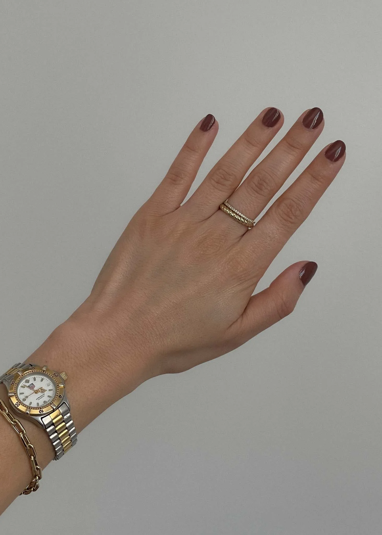 Kinn - Claudine Twist & Dahlia Pavé Ring Stack - Image 9