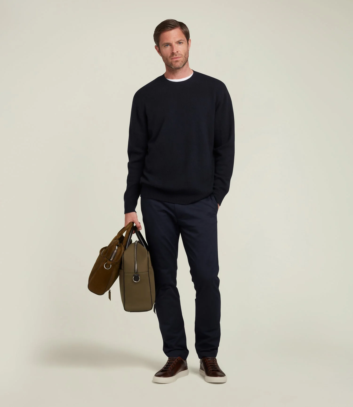 Metier - Closer All Day Briefcase Military Twill Khaki - Image 8