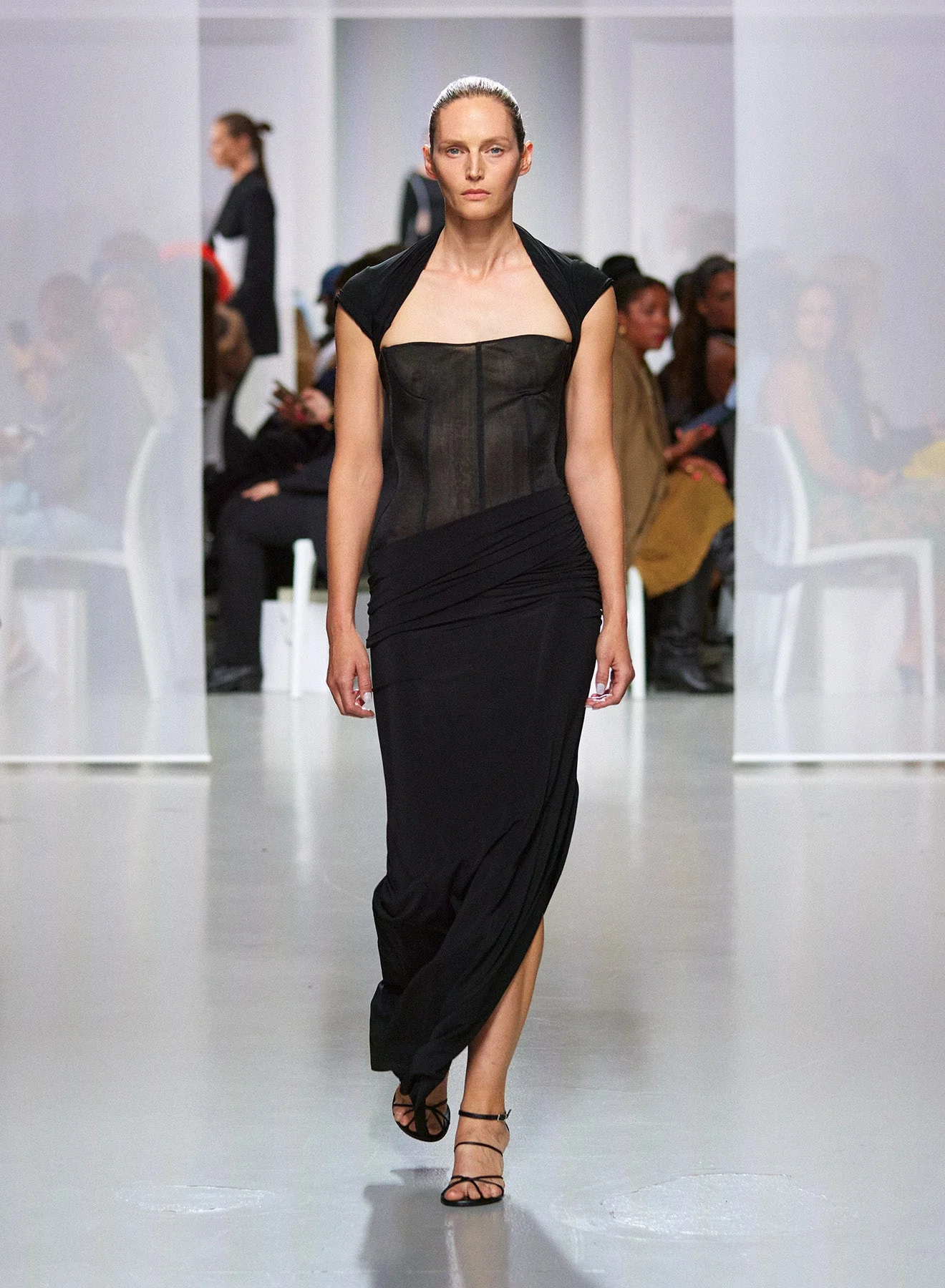 Christopher Esber - Coiled Jersey Corseted Tee Gown - Image 2
