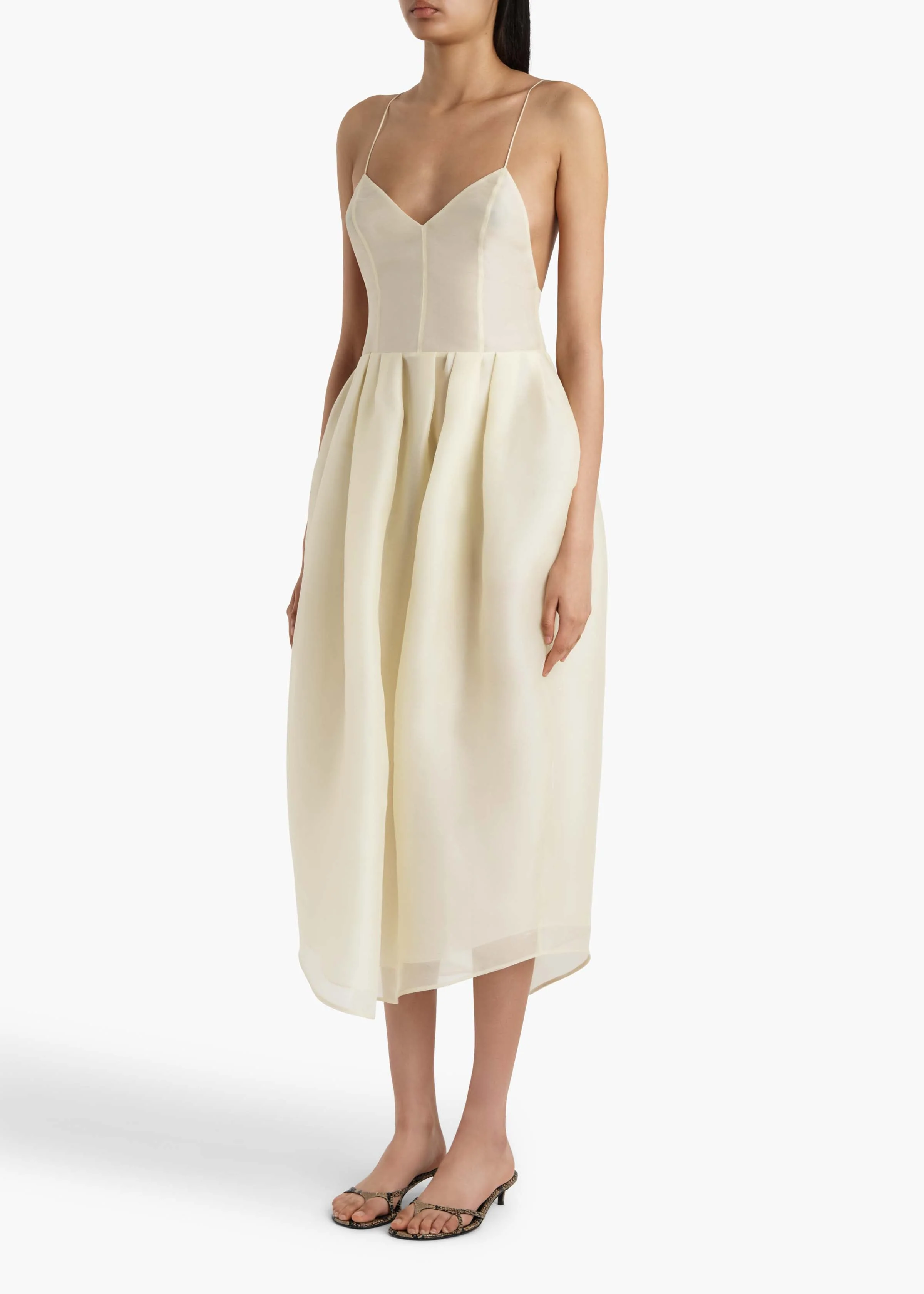 Khaite - Colette Dress in Pale Yellow - Image 17