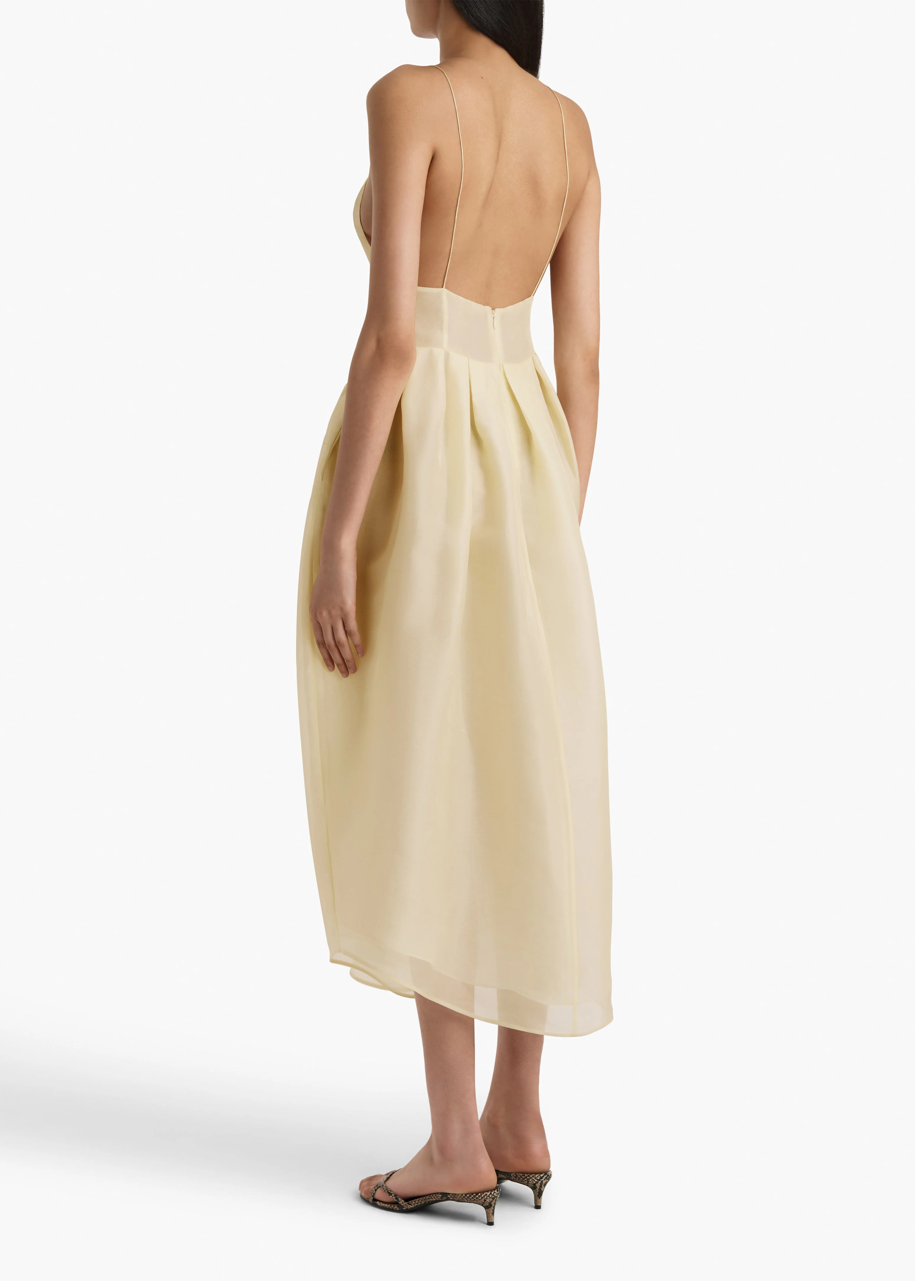 Khaite - Colette Dress in Pale Yellow - Image 18