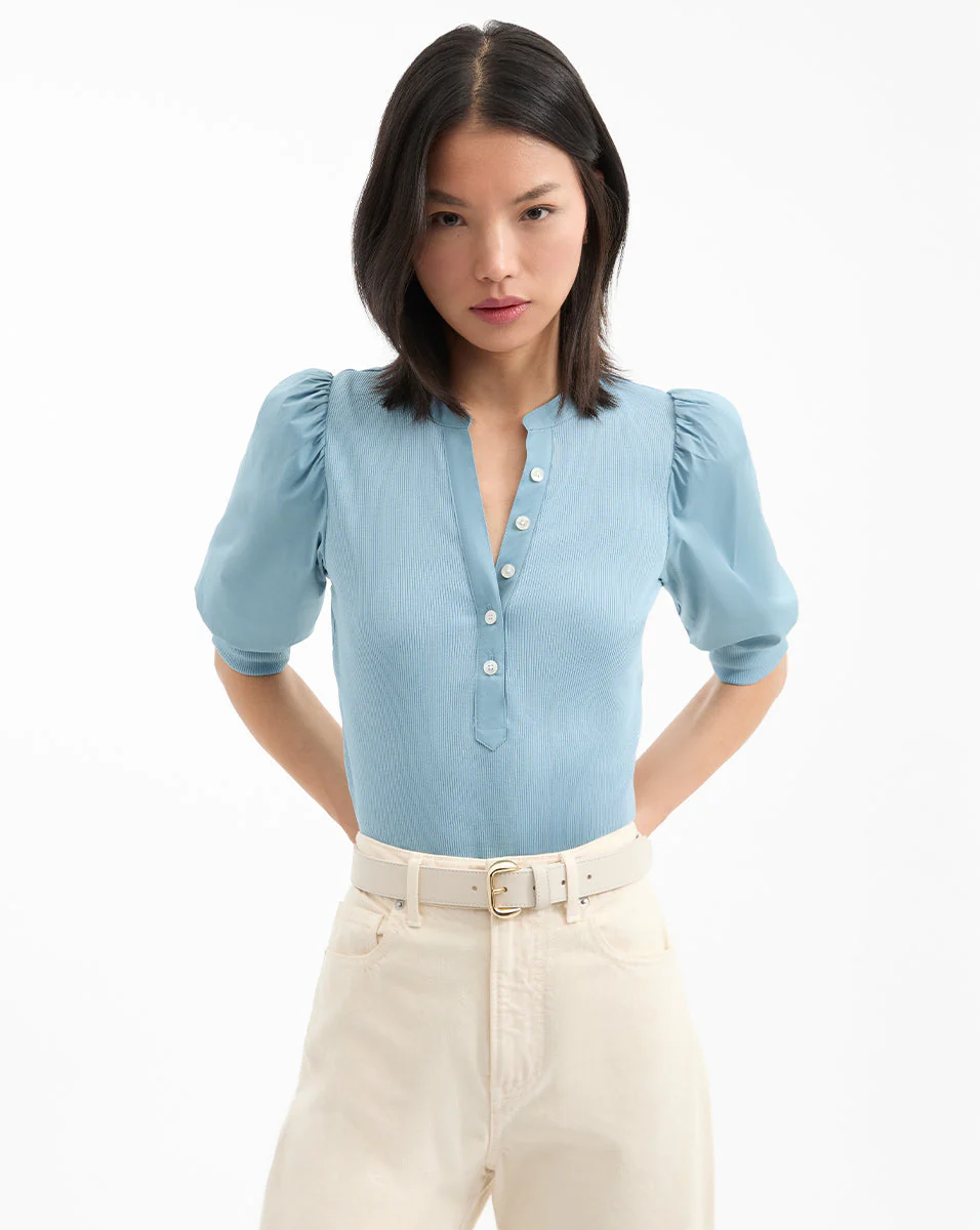 Veronica Beard - Coralee Puff - Sleeve Tee - Image 6