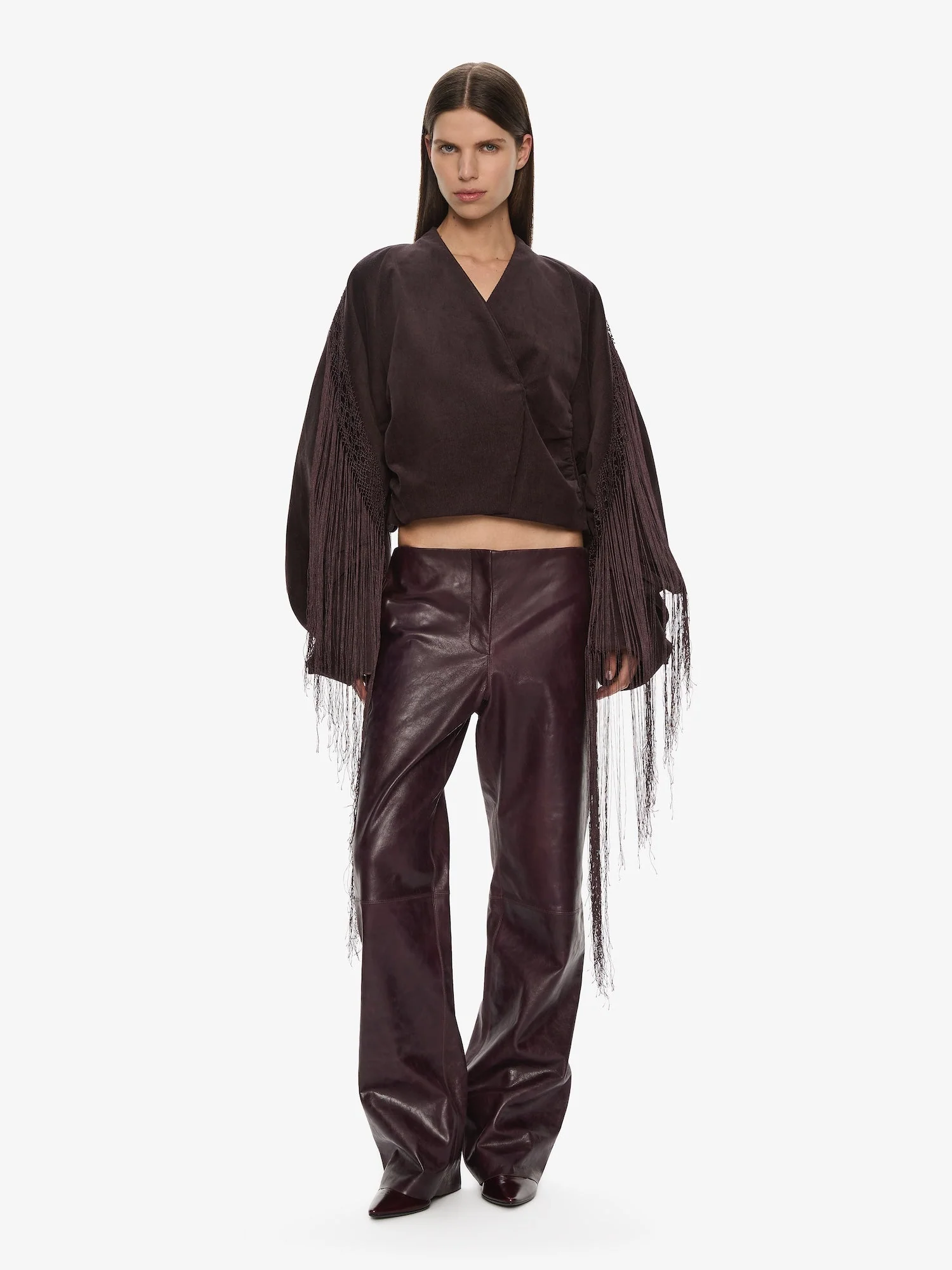 Christopher Esber - Corduroy Cocoon Fringed Jacket - Image 3