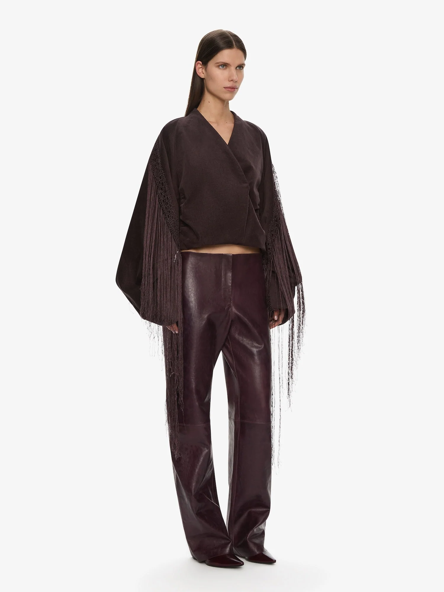 Christopher Esber - Corduroy Cocoon Fringed Jacket - Image 4