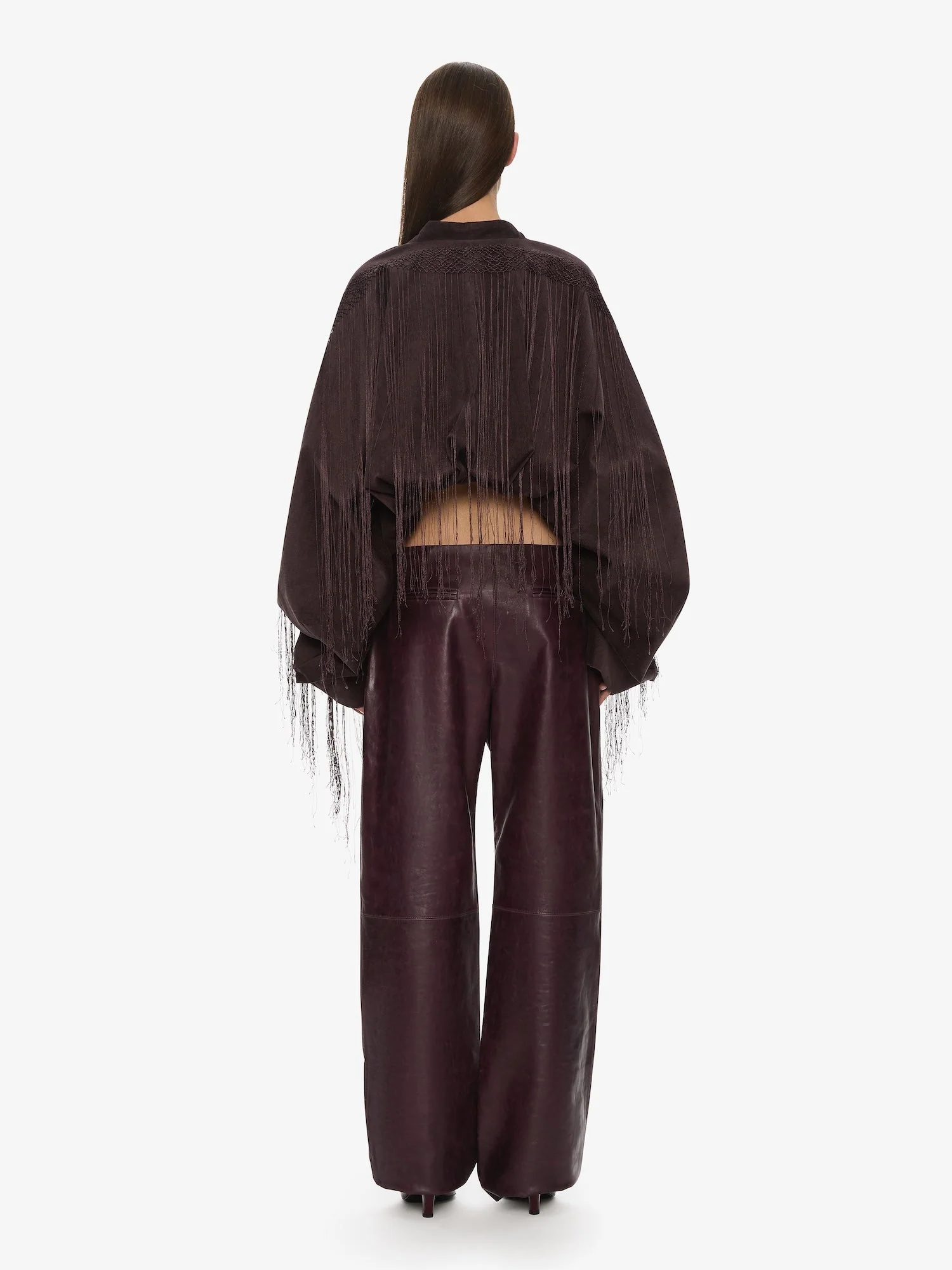 Christopher Esber - Corduroy Cocoon Fringed Jacket - Image 5