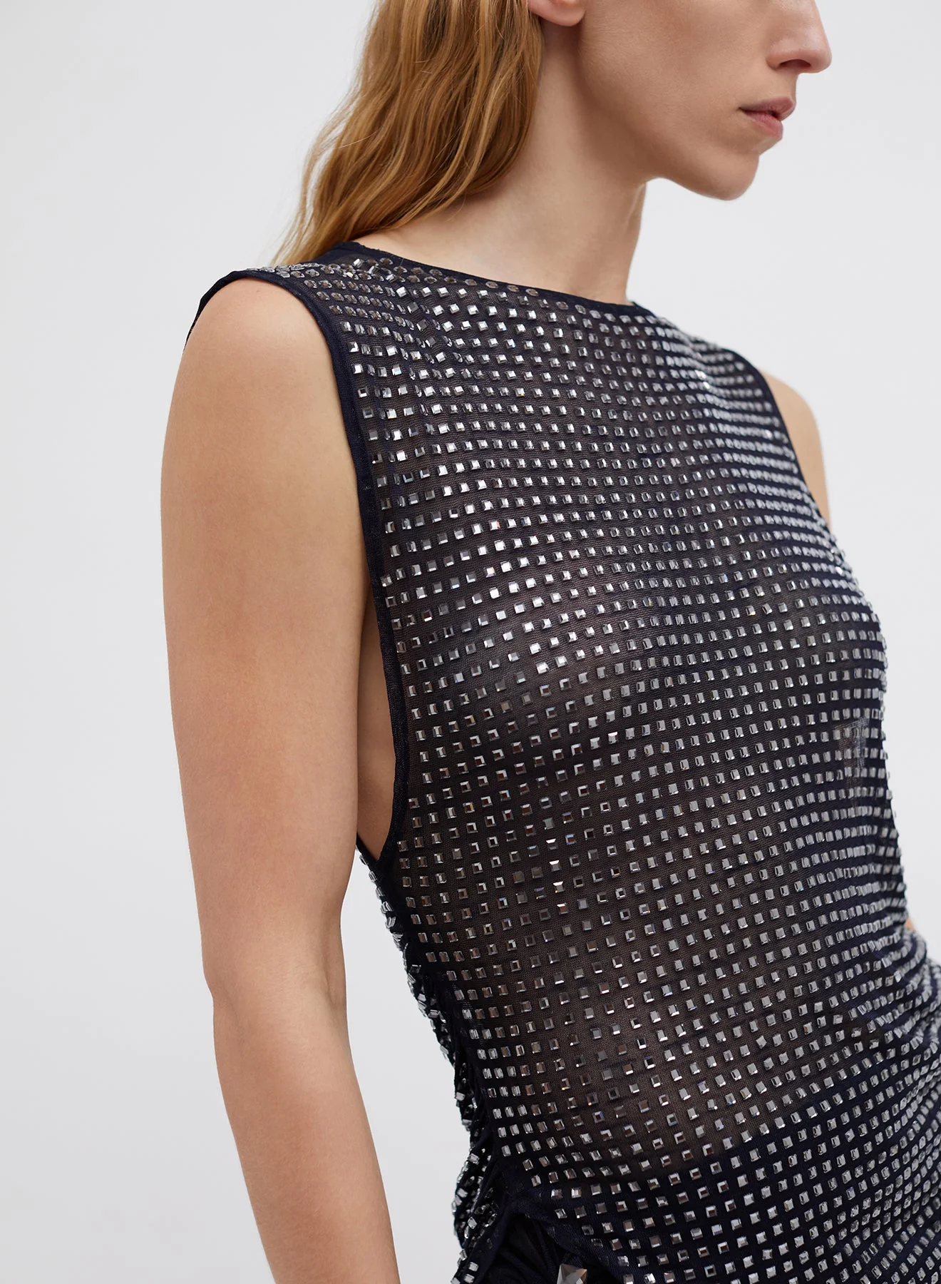 Christopher Esber - Cristalla Asymmetric Knit Top - Image 5