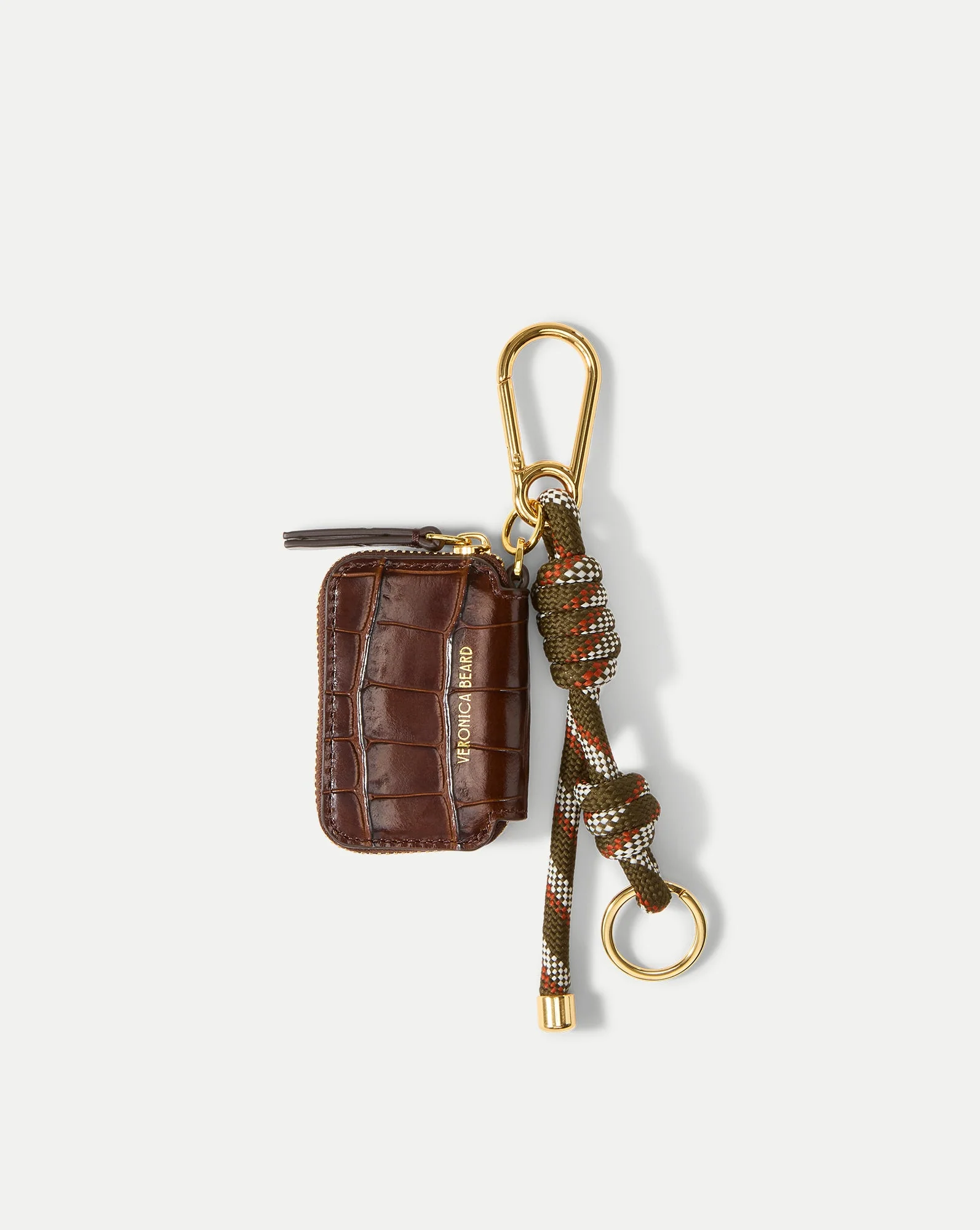 Veronica Beard - Croc - Embossed Zip Pouch Bag Charm - Image 2