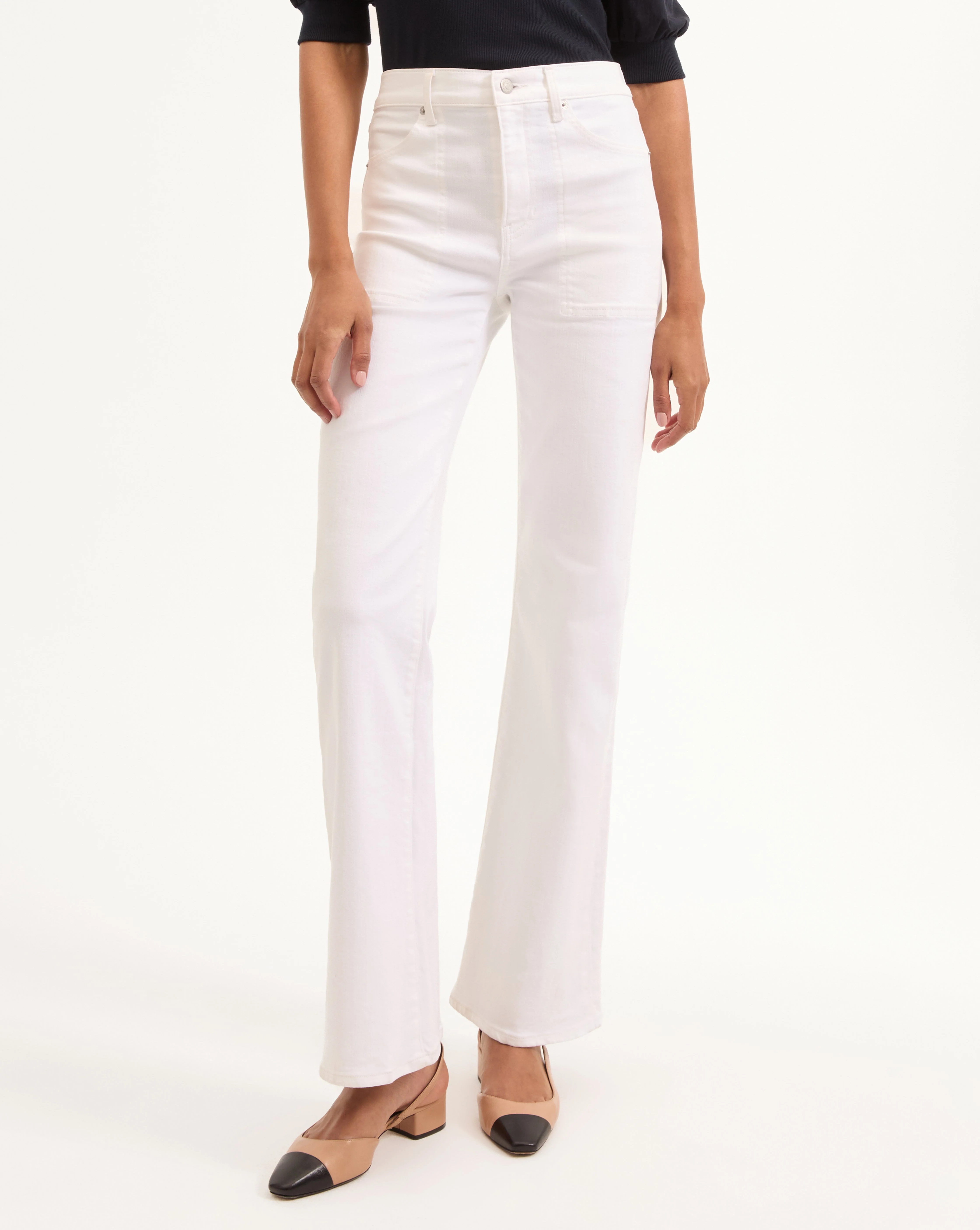 Veronica Beard - Crosbie Slim Wide - Leg Jean - Image 2