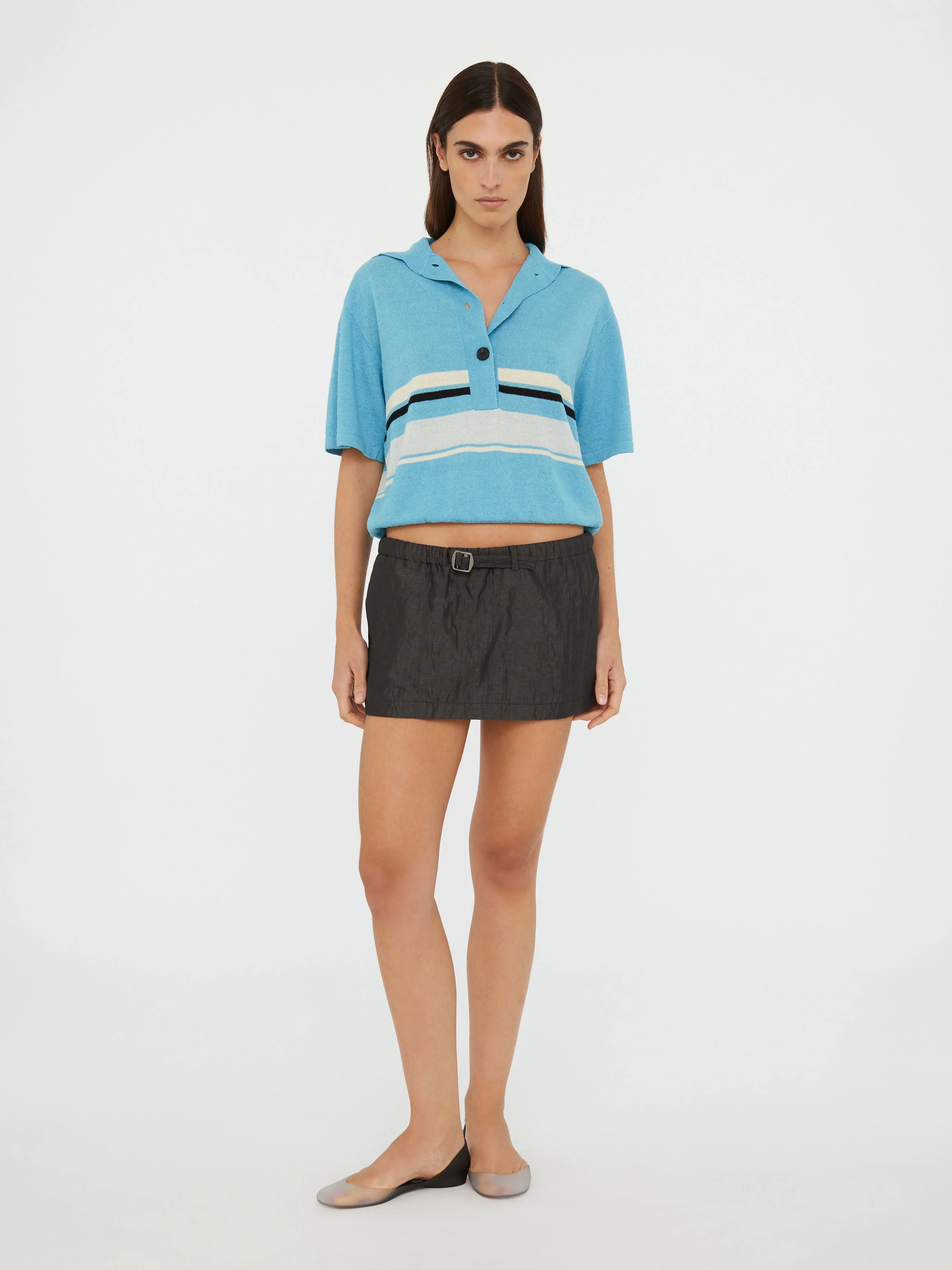 Christopher Esber - Crushed Belted Mini Skirt - Image 4