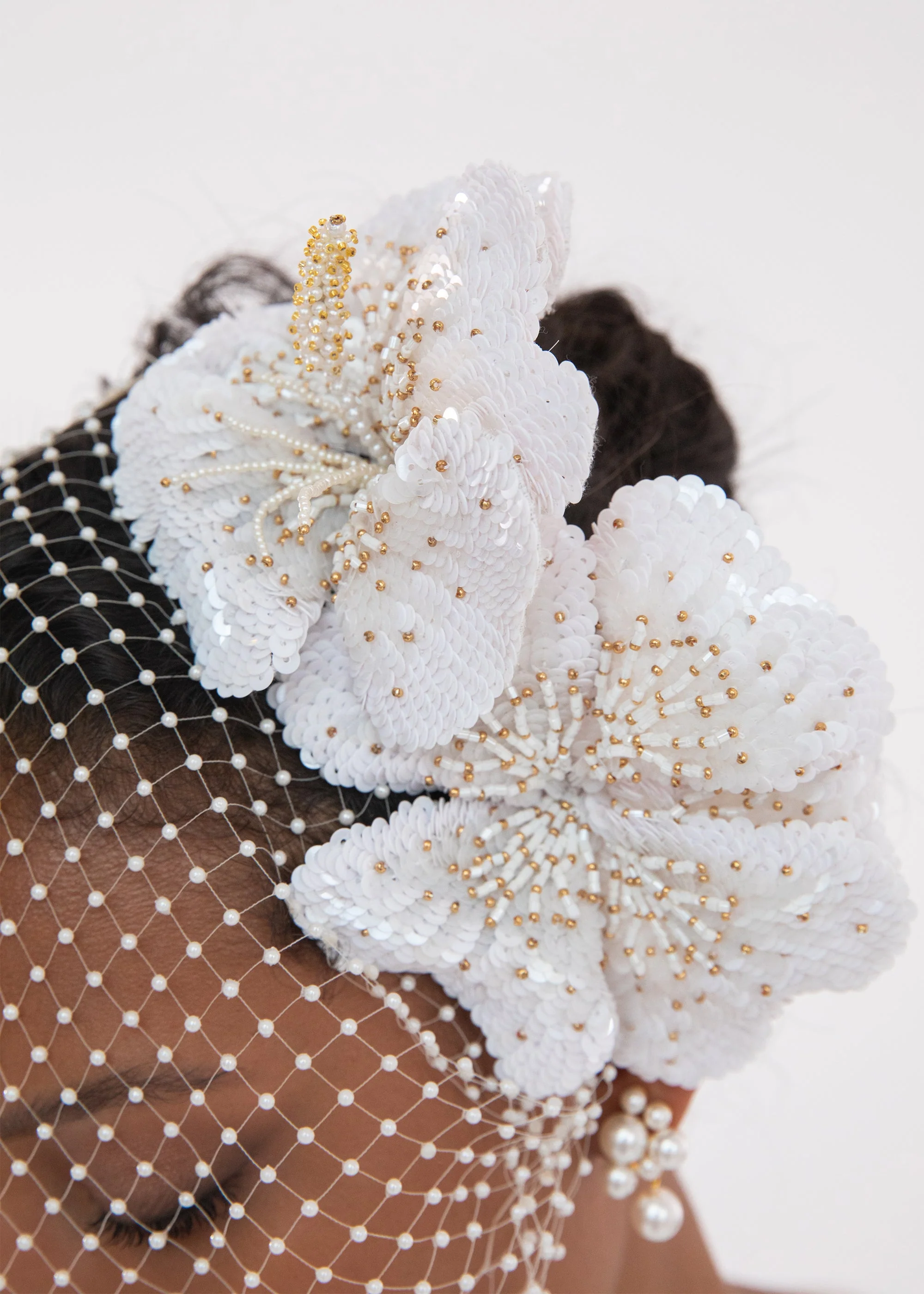Jennifer Behr - Crystal Orchid Voilette - Image 3