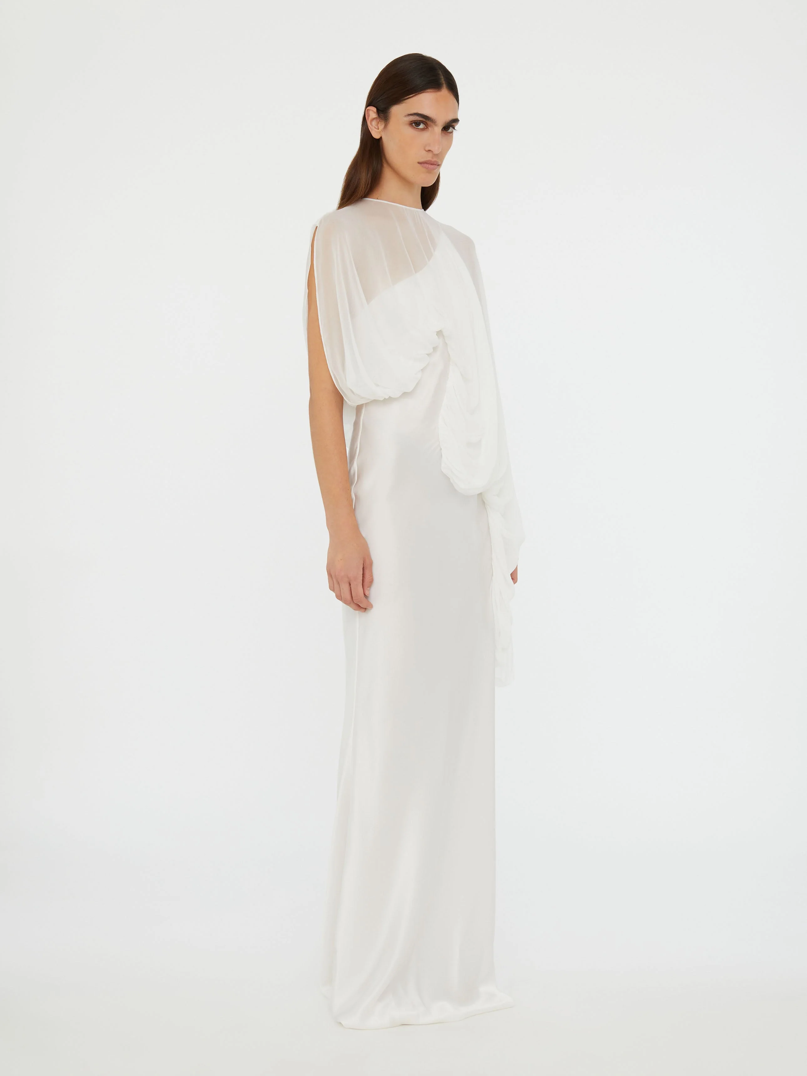 Christopher Esber - Cumulus Draped Sleeve Dress - Image 3