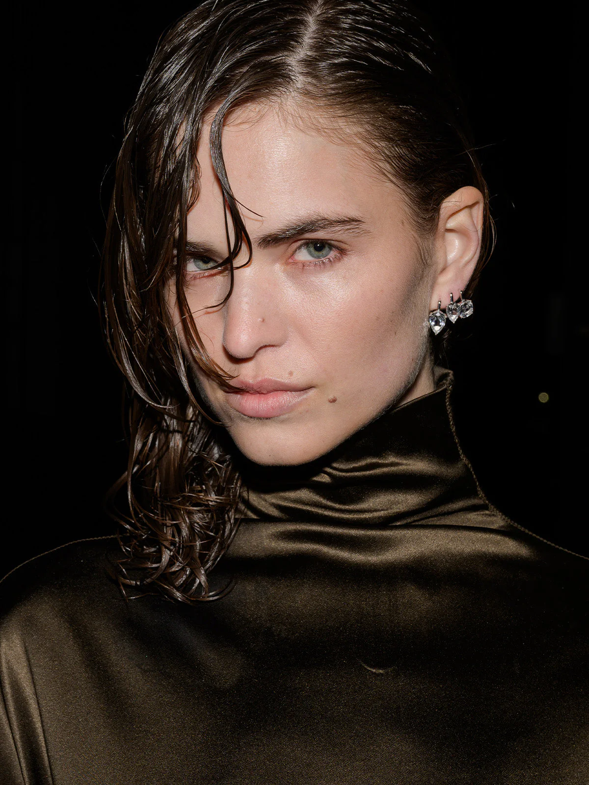 Dorsey - PORTER CUSHION - CUT EARRINGS IN LAB WHITE SAPPHIRE - Image 4
